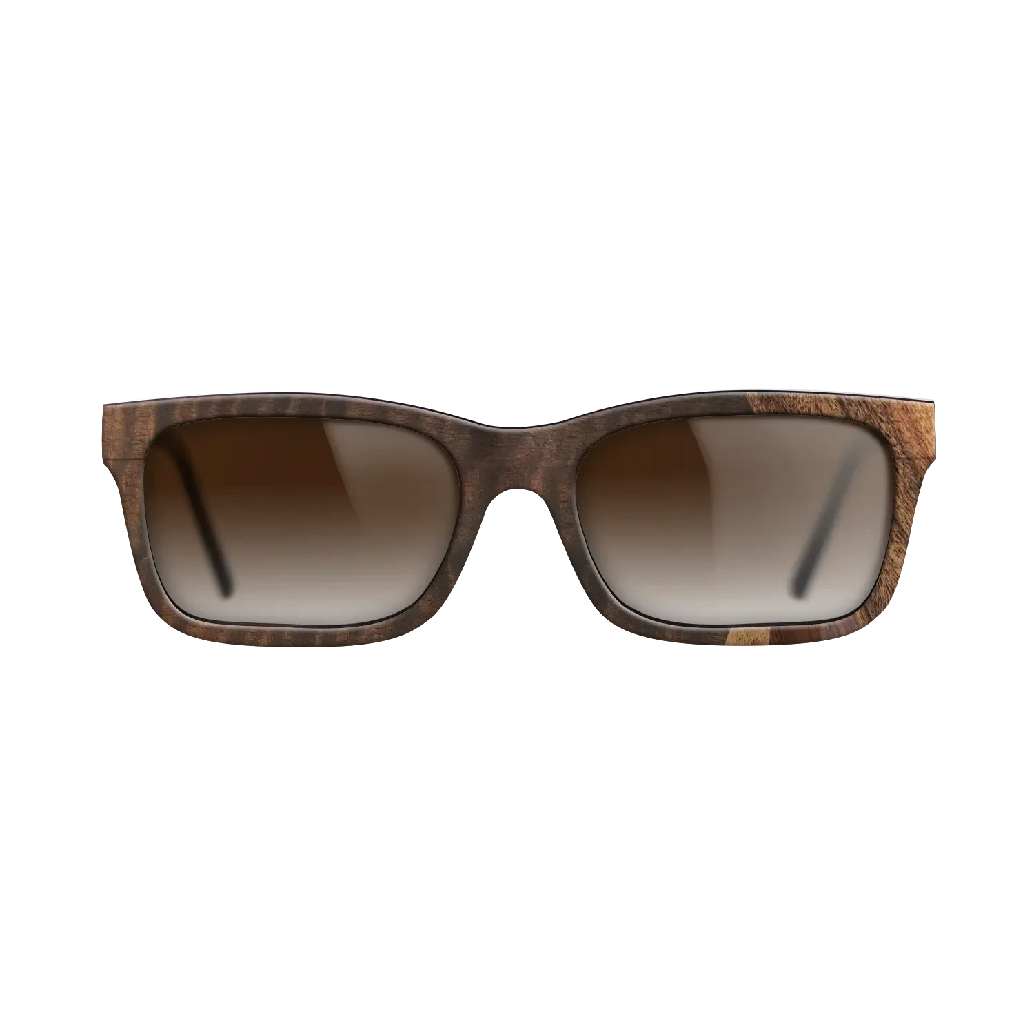 Walnut Claro Light,Olive Burl,Fumed Eucalyptus,Walnut Claro Dark,Santos Rosewood Dark: Fractal - The Sage - Rectangle - SIRIS wood optic