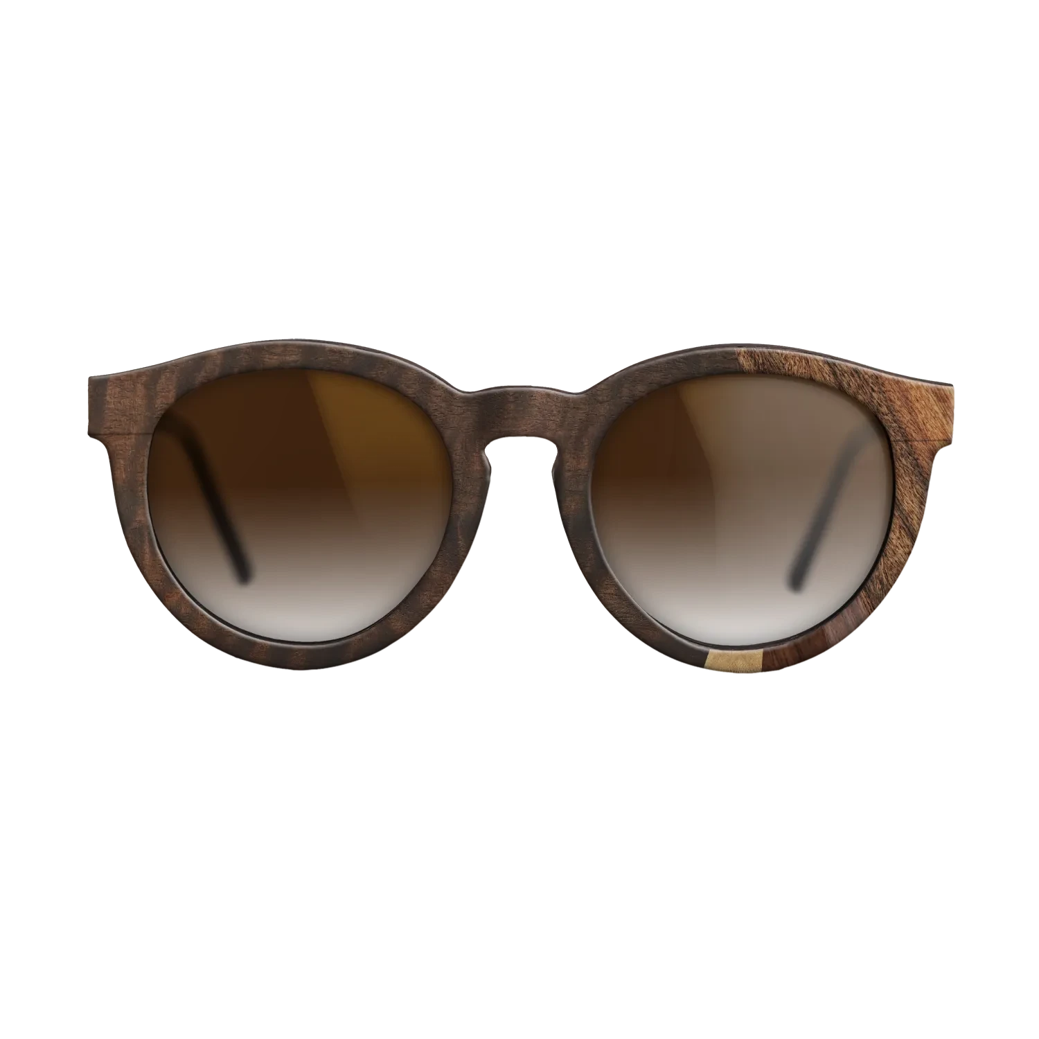 Walnut Claro Light,Olive Burl,Fumed Eucalyptus,Walnut Claro Dark,Santos Rosewood Dark: Fractal - The Rebel - Round - SIRIS wood optic