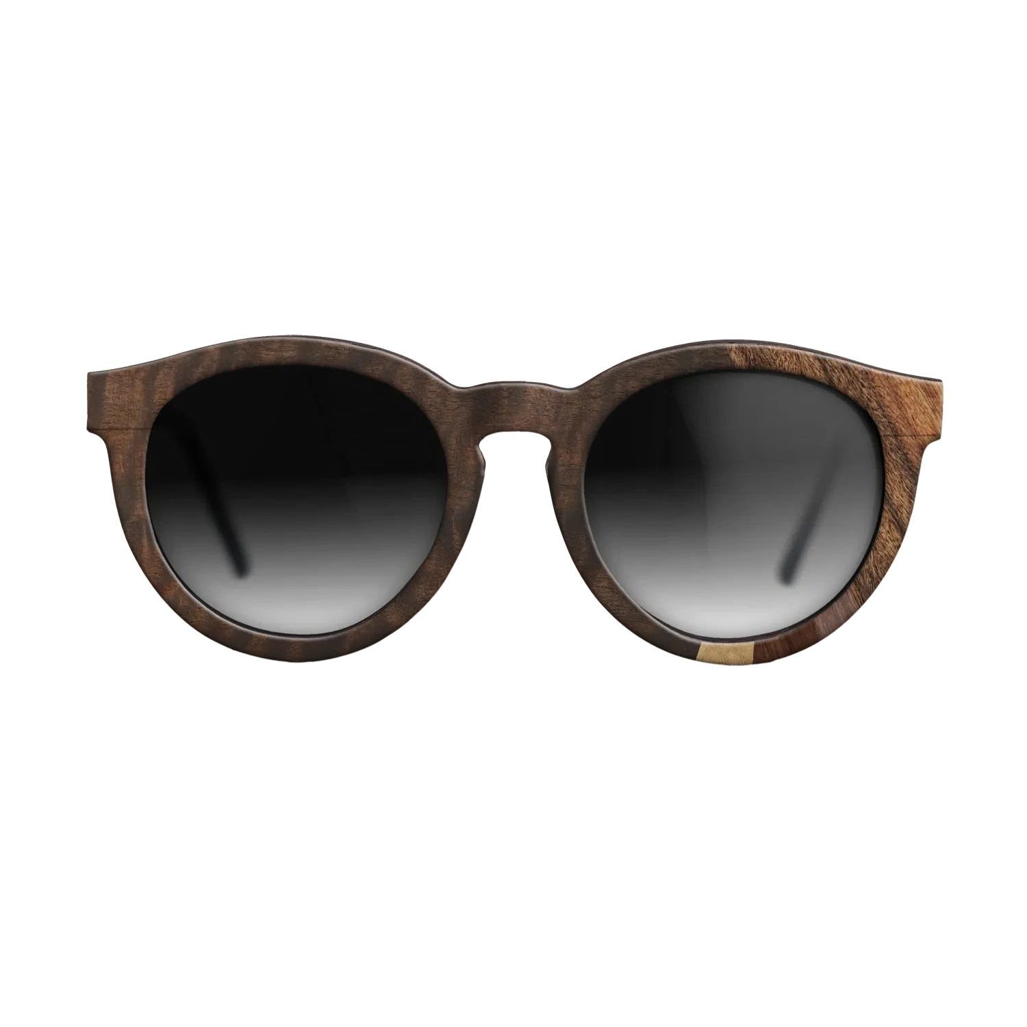 Walnut Claro Light,Olive Burl,Fumed Eucalyptus,Walnut Claro Dark,Santos Rosewood Dark: Fractal - The Rebel - Round - SIRIS wood optic