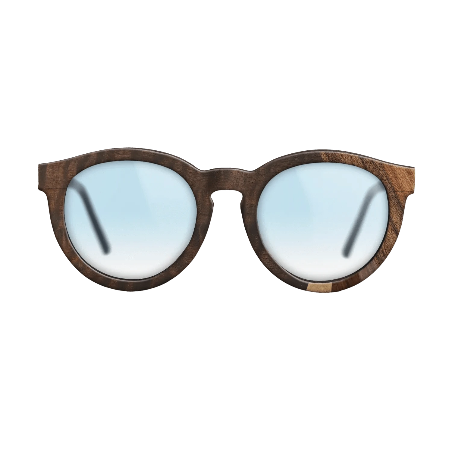 Walnut Claro Light,Olive Burl,Fumed Eucalyptus,Walnut Claro Dark,Santos Rosewood Dark: Fractal - The Rebel - Round - SIRIS wood optic