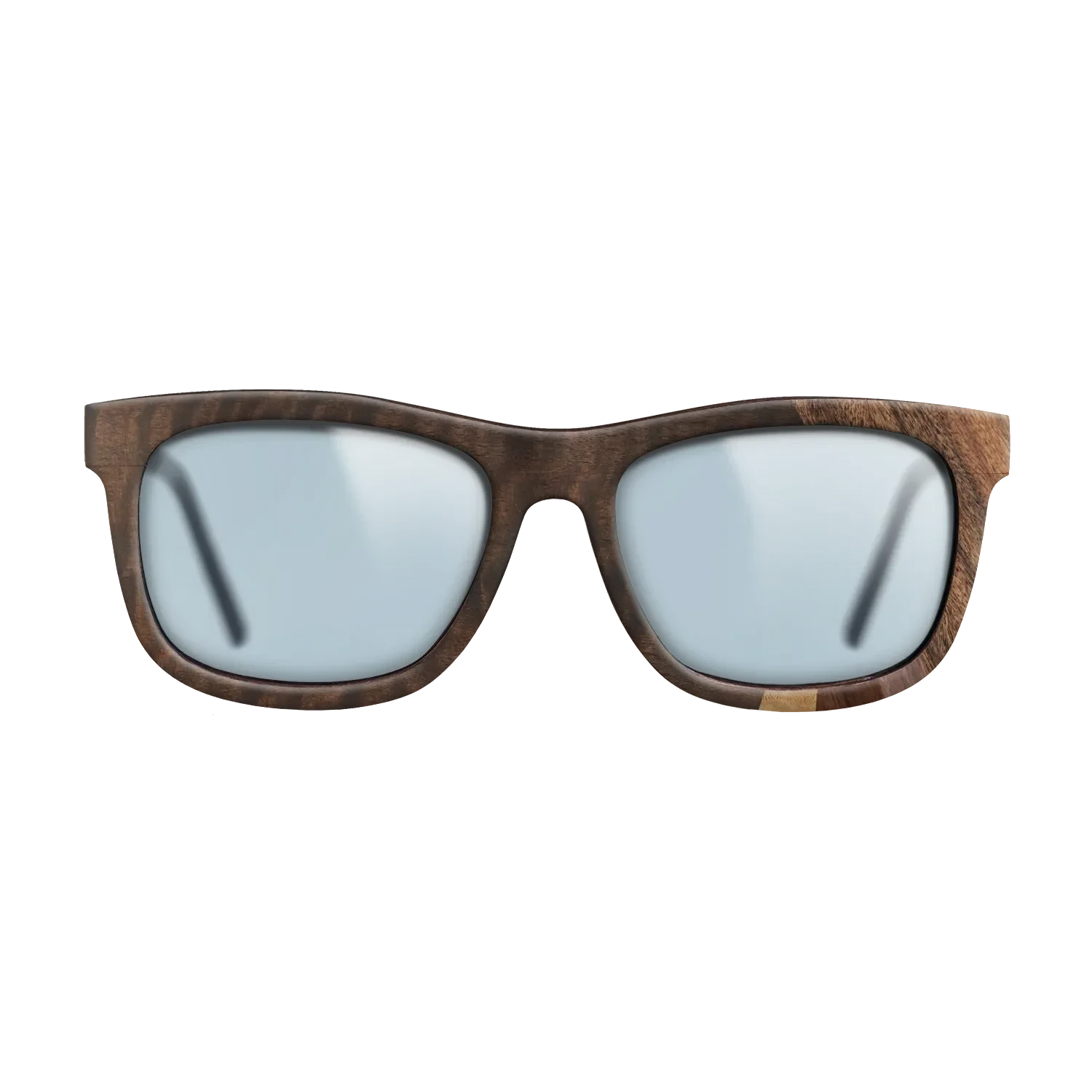 Walnut Claro Light,Olive Burl,Fumed Eucalyptus,Walnut Claro Dark,Santos Rosewood Dark: Fractal - The Hero - Square - SIRIS wood optic