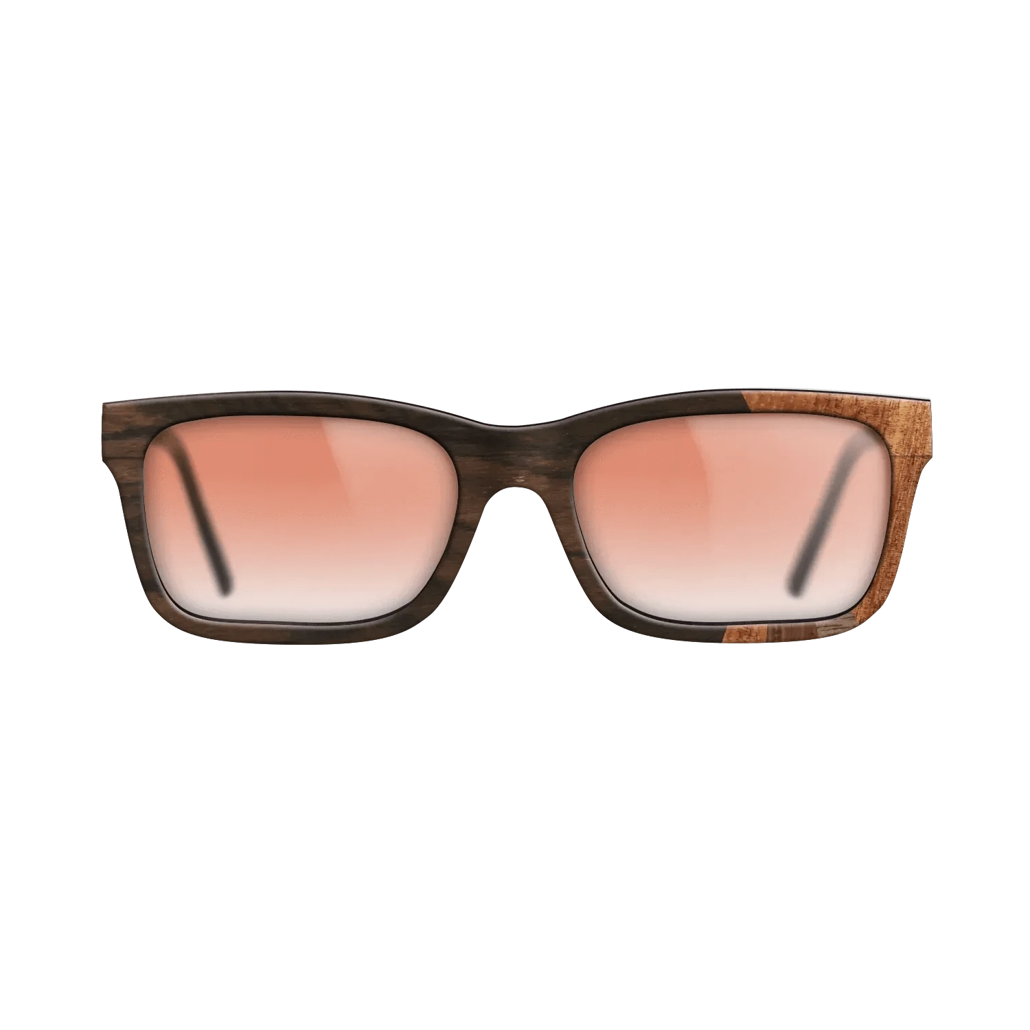Ziricote Dark Quartered,Koa,Walnut Claro Dark,Walnut: Straight Grain,Walnut Claro Light: Fractal - The Sage - Rectangle - SIRIS wood optic