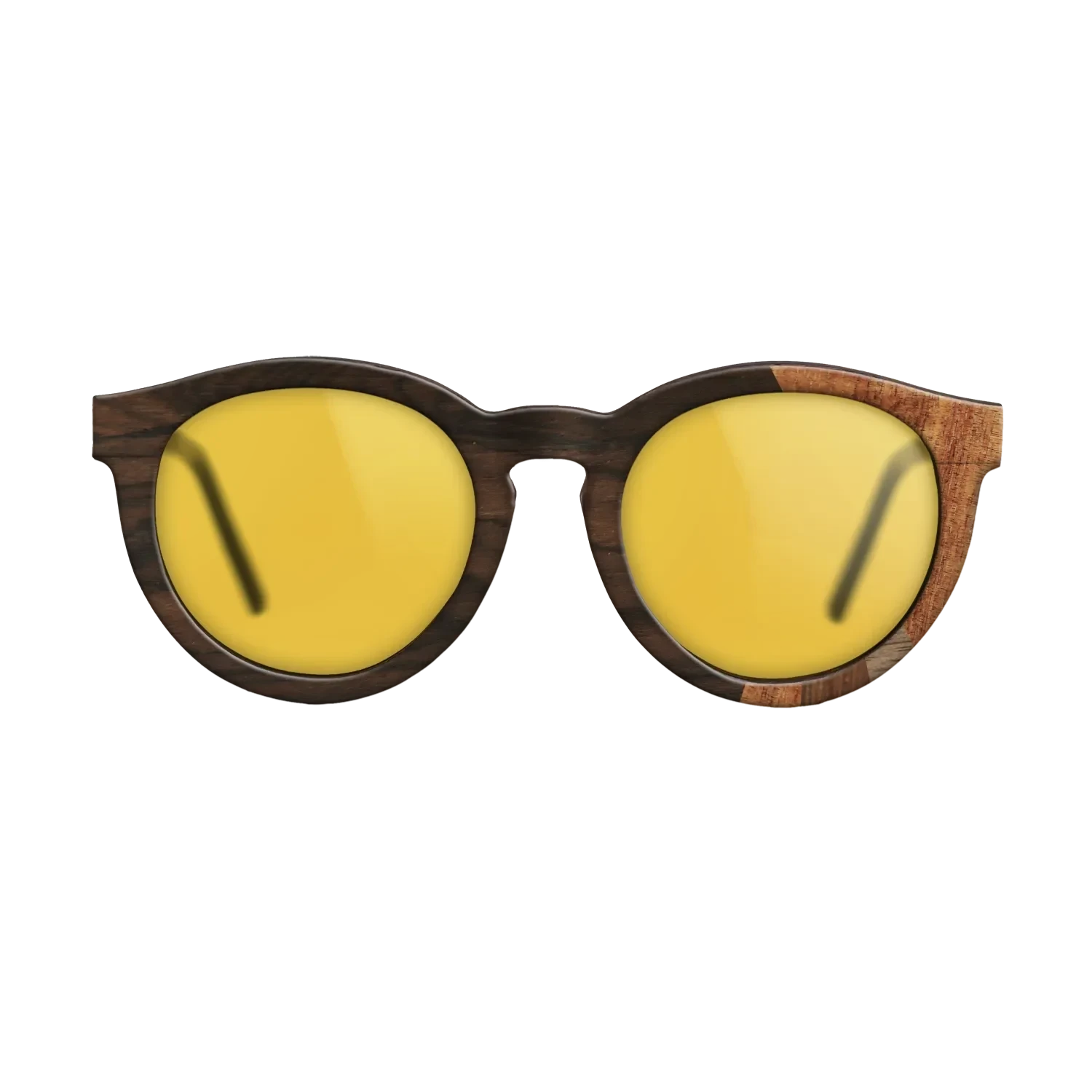 Ziricote Dark Quartered,Koa,Walnut Claro Dark,Walnut: Straight Grain,Walnut Claro Light: Fractal - The Rebel - Round - SIRIS wood optic