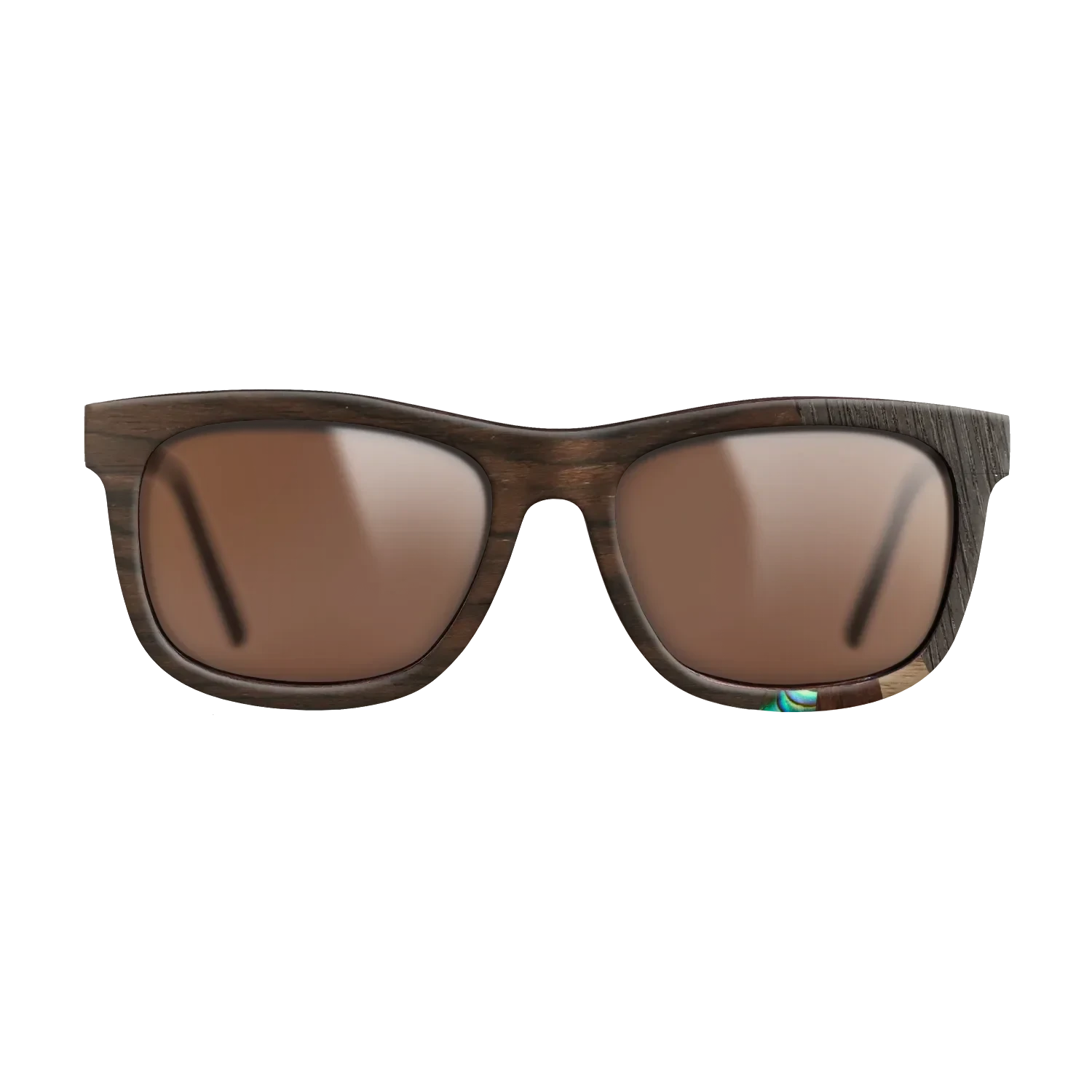 Walnut Claro Dark,Fumed Oak,Abalone Shell,Ziricote Dark Quartered,Walnut Claro Light: Fractal - The Hero - Square - SIRIS wood optic