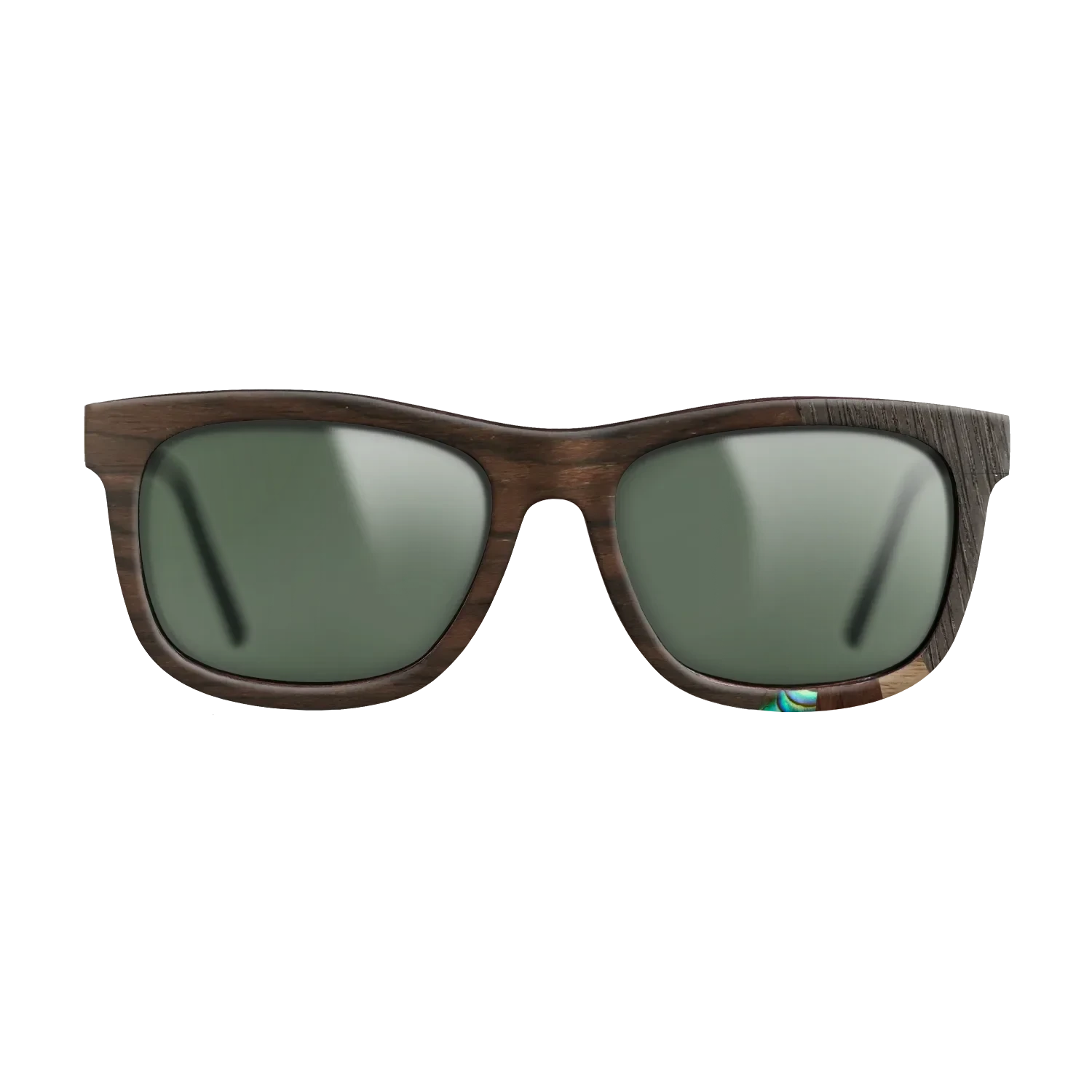 Walnut Claro Dark,Fumed Oak,Abalone Shell,Ziricote Dark Quartered,Walnut Claro Light: Fractal - The Hero - Square - SIRIS wood optic