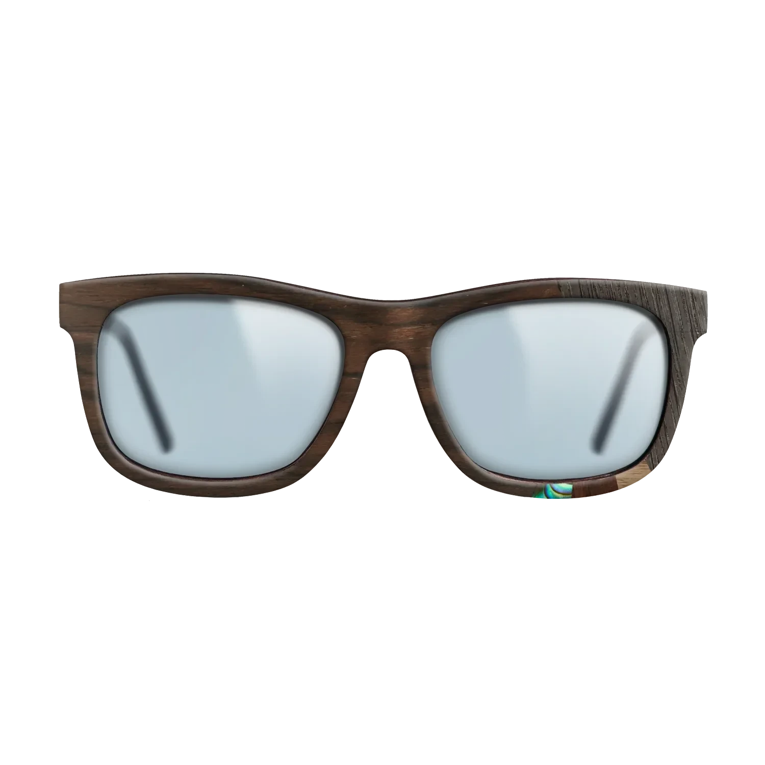 Walnut Claro Dark,Fumed Oak,Abalone Shell,Ziricote Dark Quartered,Walnut Claro Light: Fractal - The Hero - Square - SIRIS wood optic