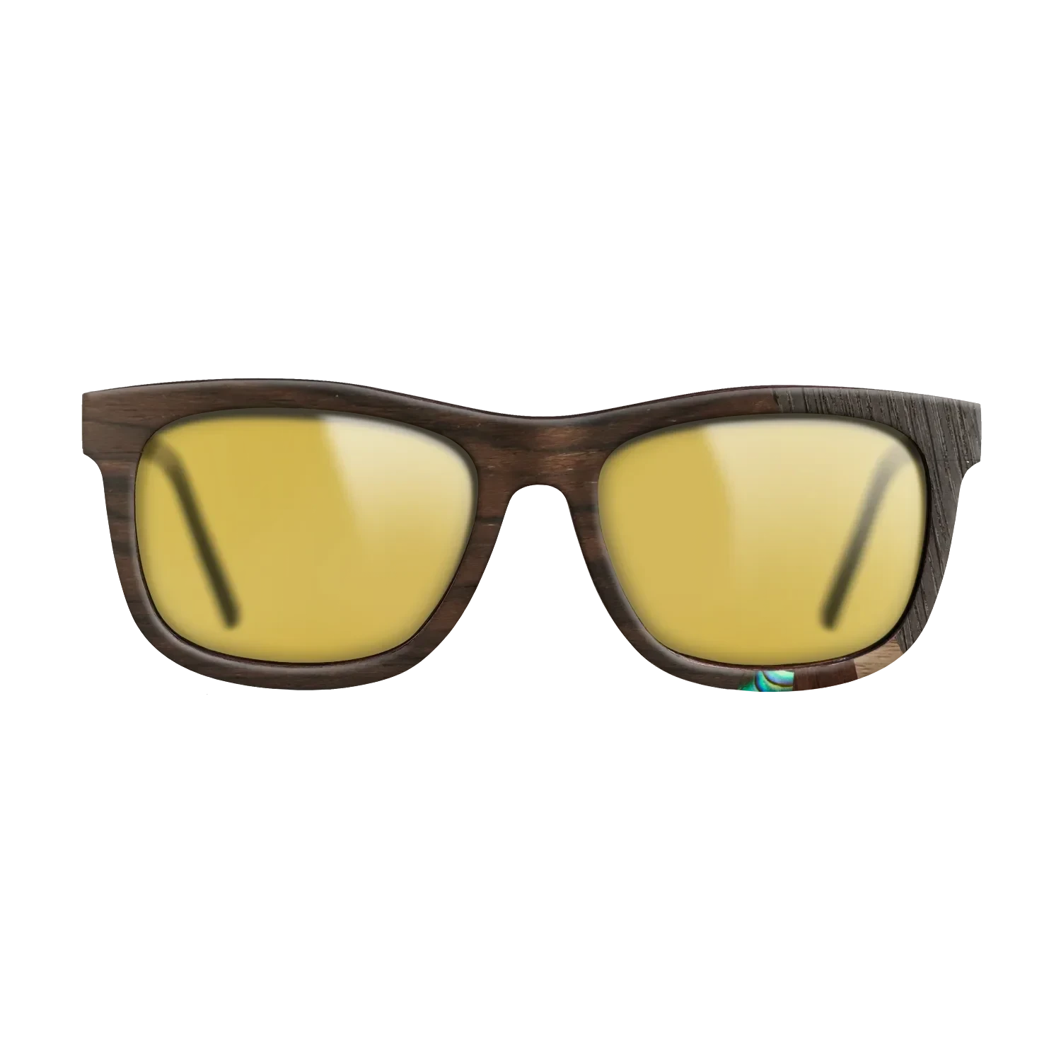 Walnut Claro Dark,Fumed Oak,Abalone Shell,Ziricote Dark Quartered,Walnut Claro Light: Fractal - The Hero - Square - SIRIS wood optic
