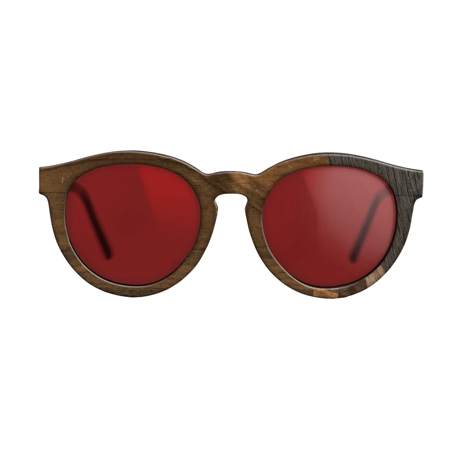 Walnut Claro Dark,Fumed Oak,Walnut: Straight Grain,Wenge,Ziricote Light Quartered: Fractal - The Rebel - Round - SIRIS wood optic