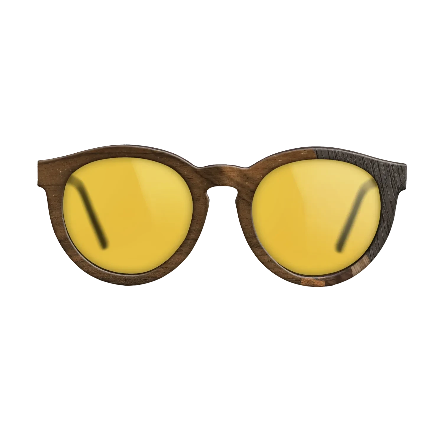 Walnut Claro Dark,Fumed Oak,Walnut: Straight Grain,Wenge,Ziricote Light Quartered: Fractal - The Rebel - Round - SIRIS wood optic