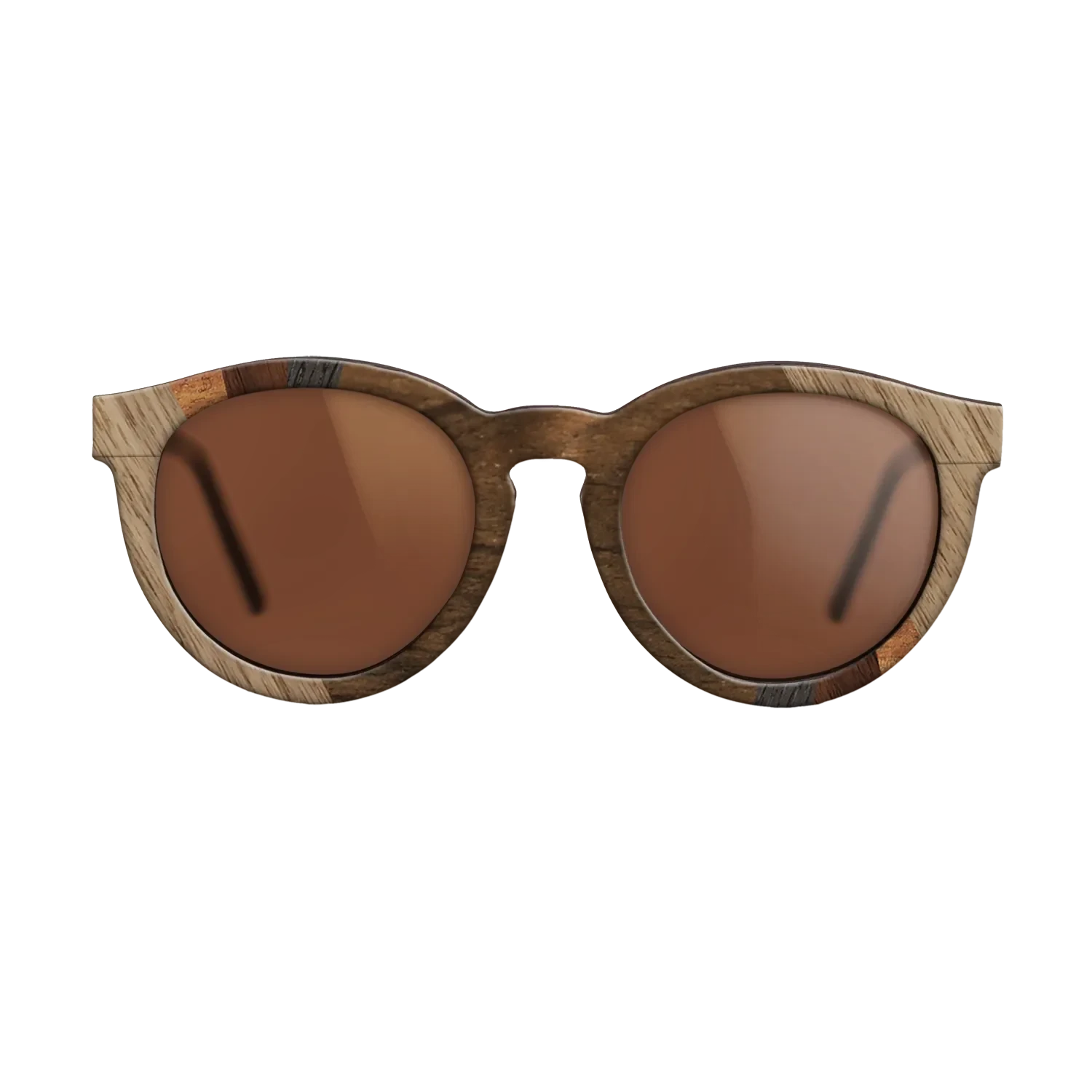 Ziricote Dark Quartered,Walnut: Straight Grain,Koa,Walnut Claro Light: Fractal - The Rebel - Round - SIRIS wood optic
