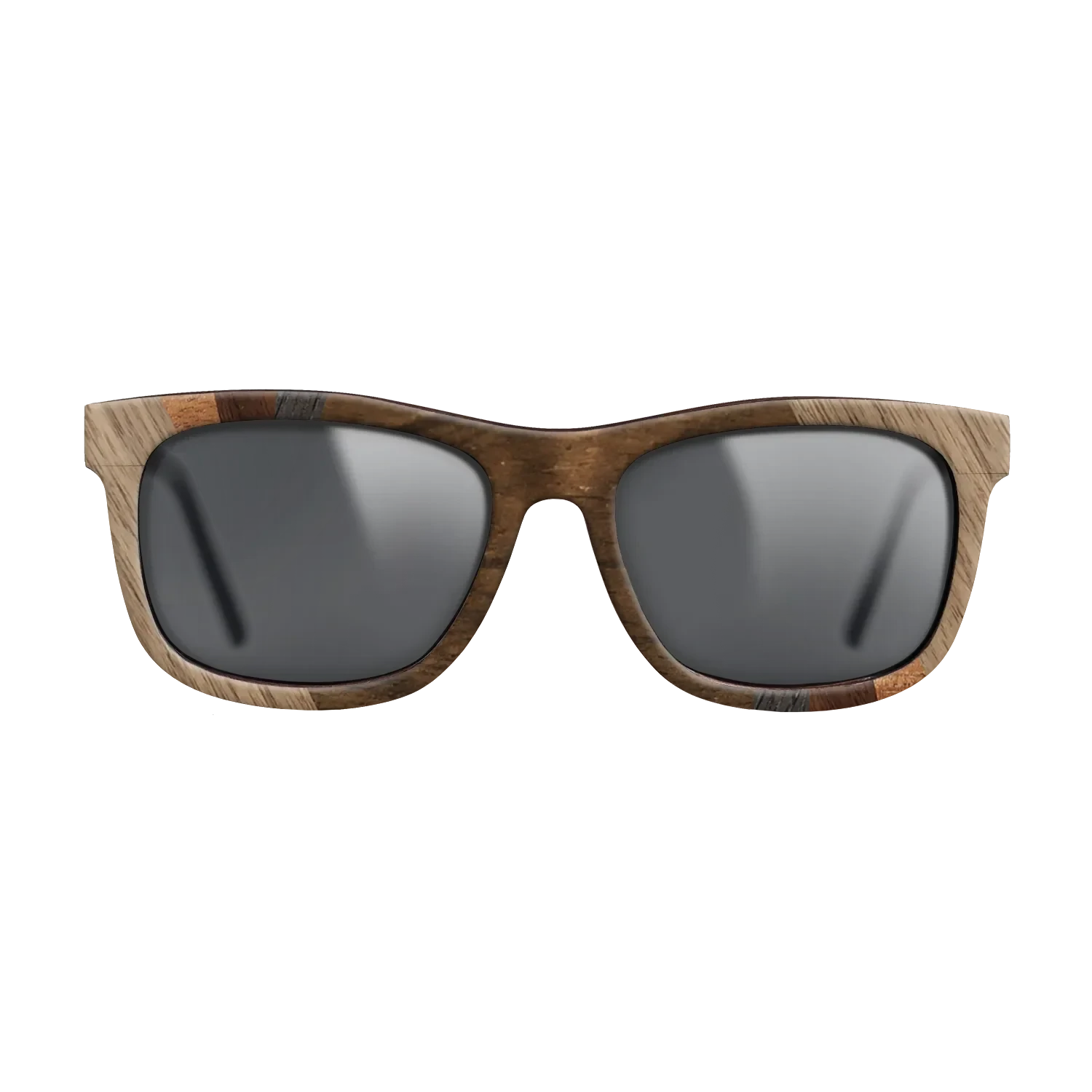 Ziricote Dark Quartered,Walnut: Straight Grain,Koa,Walnut Claro Light: Fractal - The Hero - Square - SIRIS wood optic