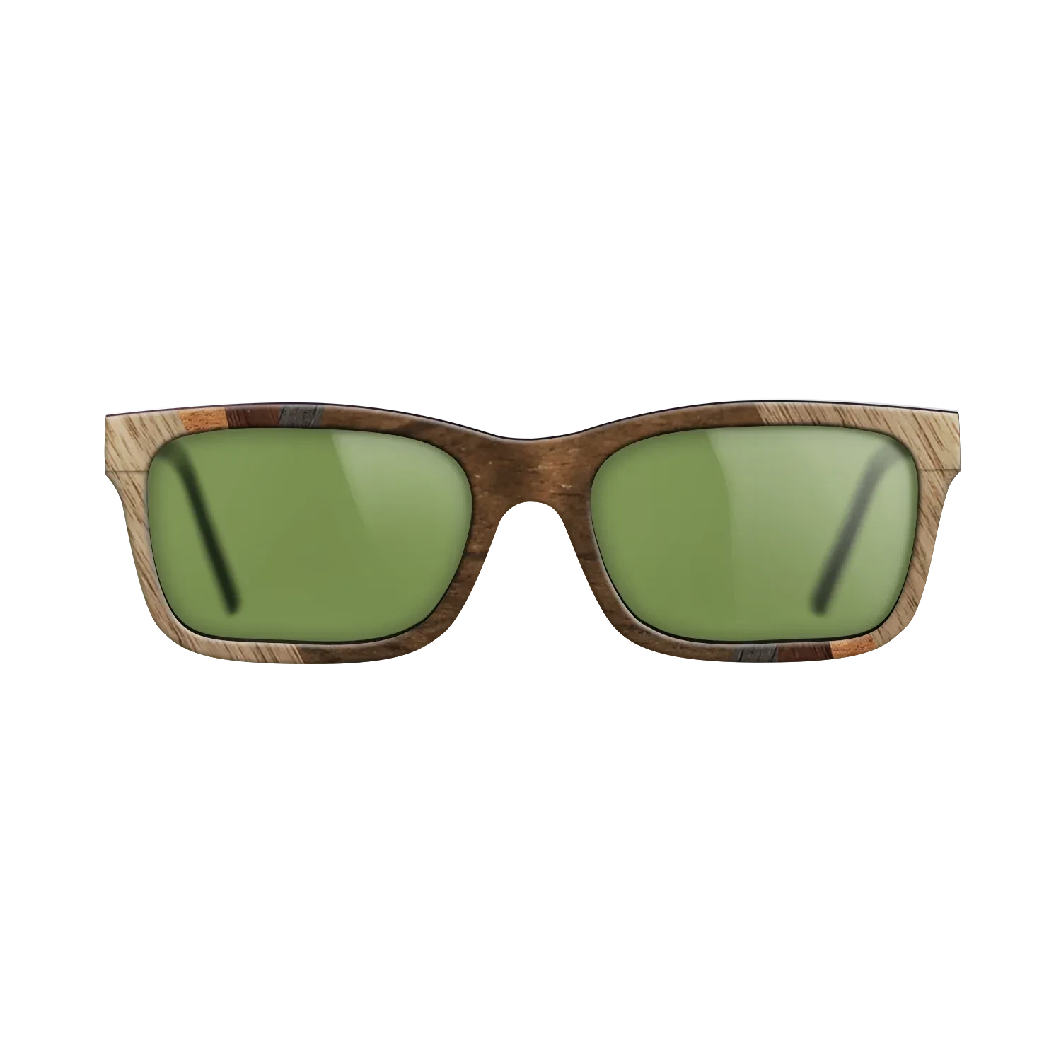 Ziricote Dark Quartered,Walnut: Straight Grain,Koa,Walnut Claro Light: Fractal - The Sage - Rectangle - SIRIS wood optic