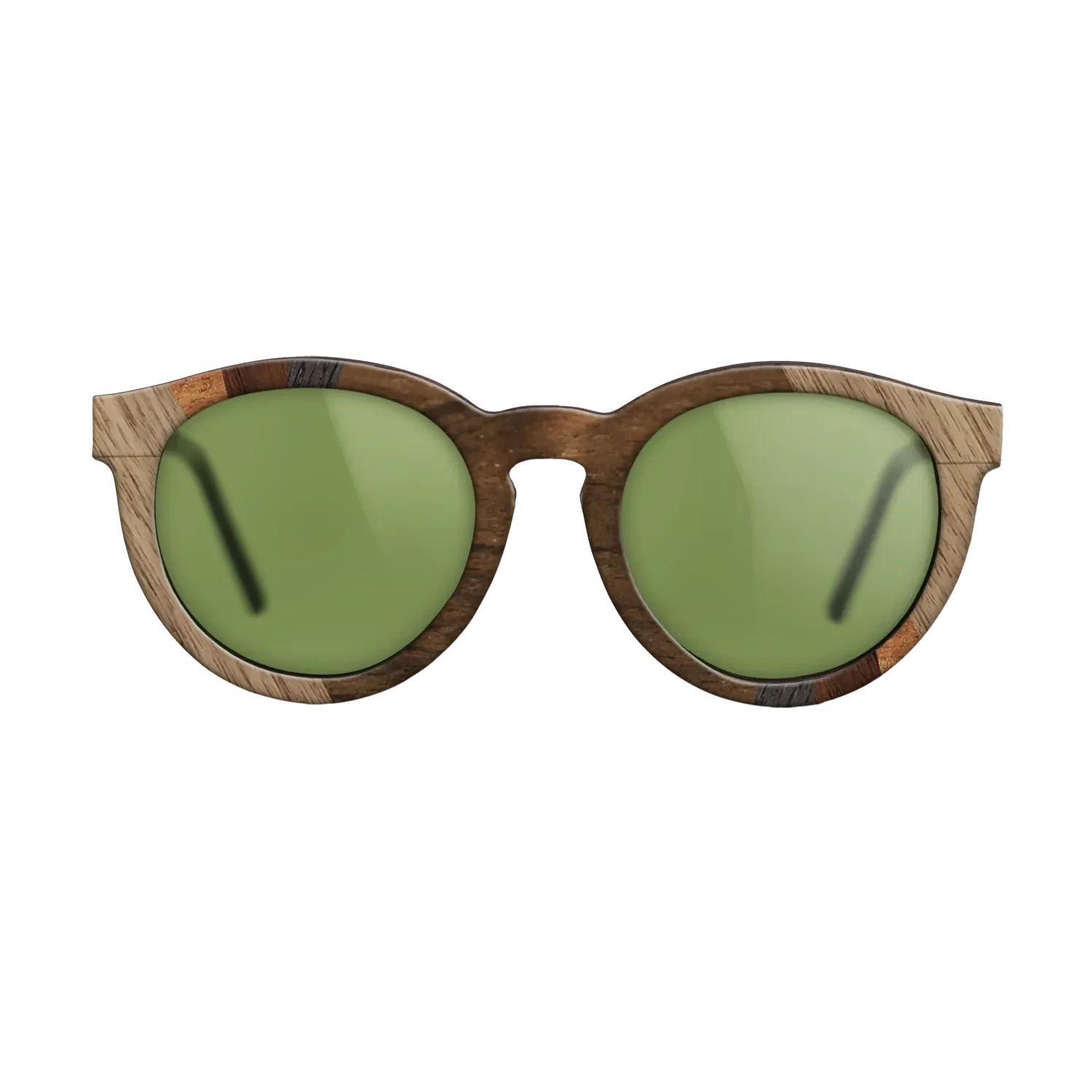 Ziricote Dark Quartered,Walnut: Straight Grain,Koa,Walnut Claro Light: Fractal - The Rebel - Round - SIRIS wood optic