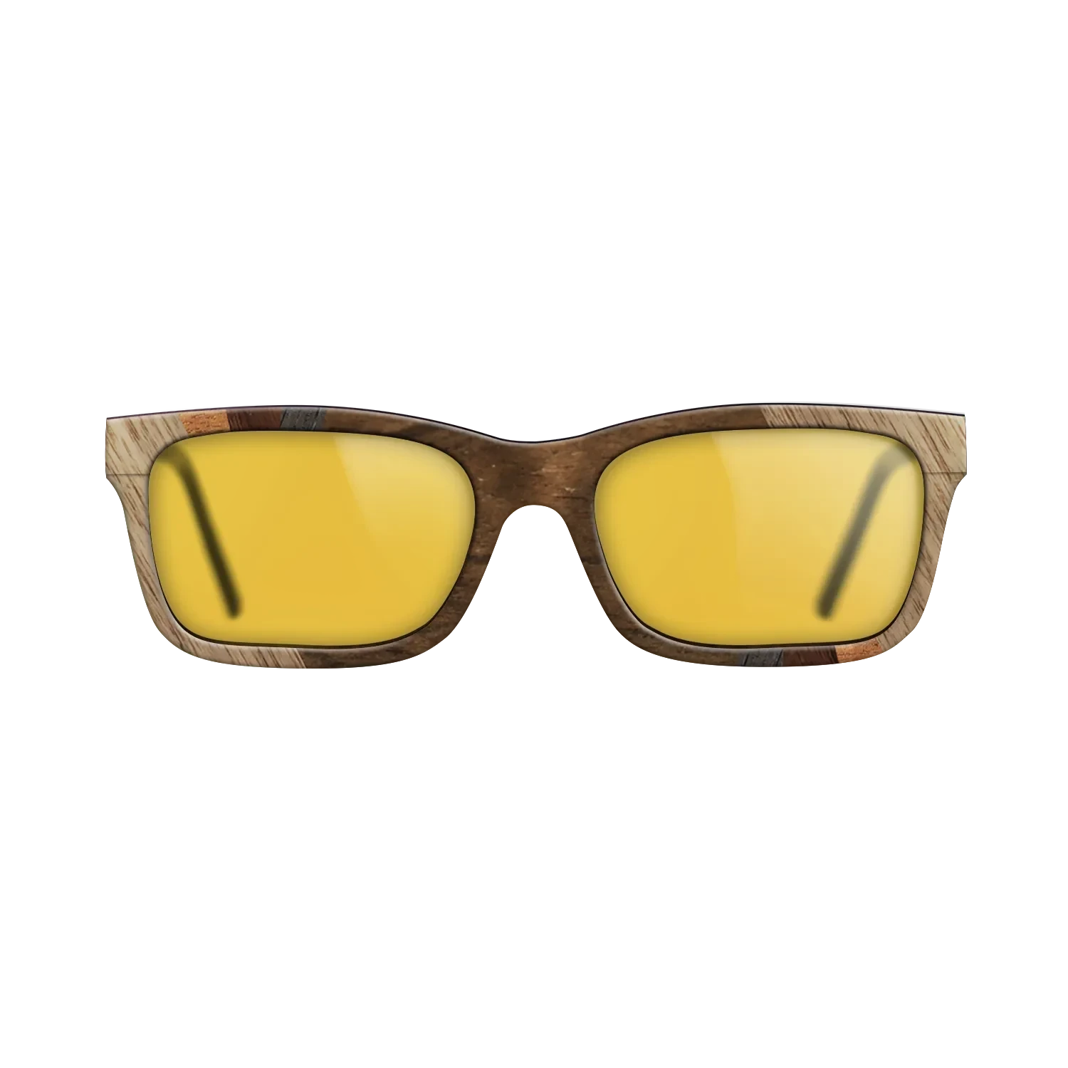 Ziricote Dark Quartered,Walnut: Straight Grain,Koa,Walnut Claro Light: Fractal - The Sage - Rectangle - SIRIS wood optic