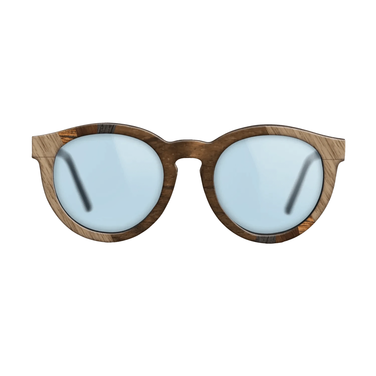 Louro Preto,Bocote,Walnut: Straight Grain,Ziricote Dark Quartered: Fractal - The Rebel - Round - SIRIS wood optic