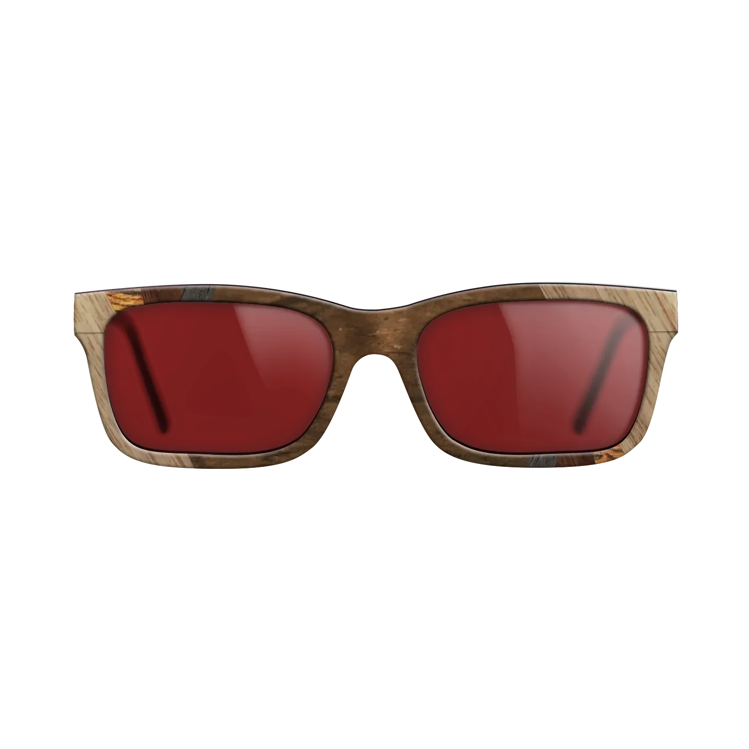 Louro Preto,Bocote,Walnut: Straight Grain,Ziricote Dark Quartered: Fractal - The Sage - Rectangle - SIRIS wood optic
