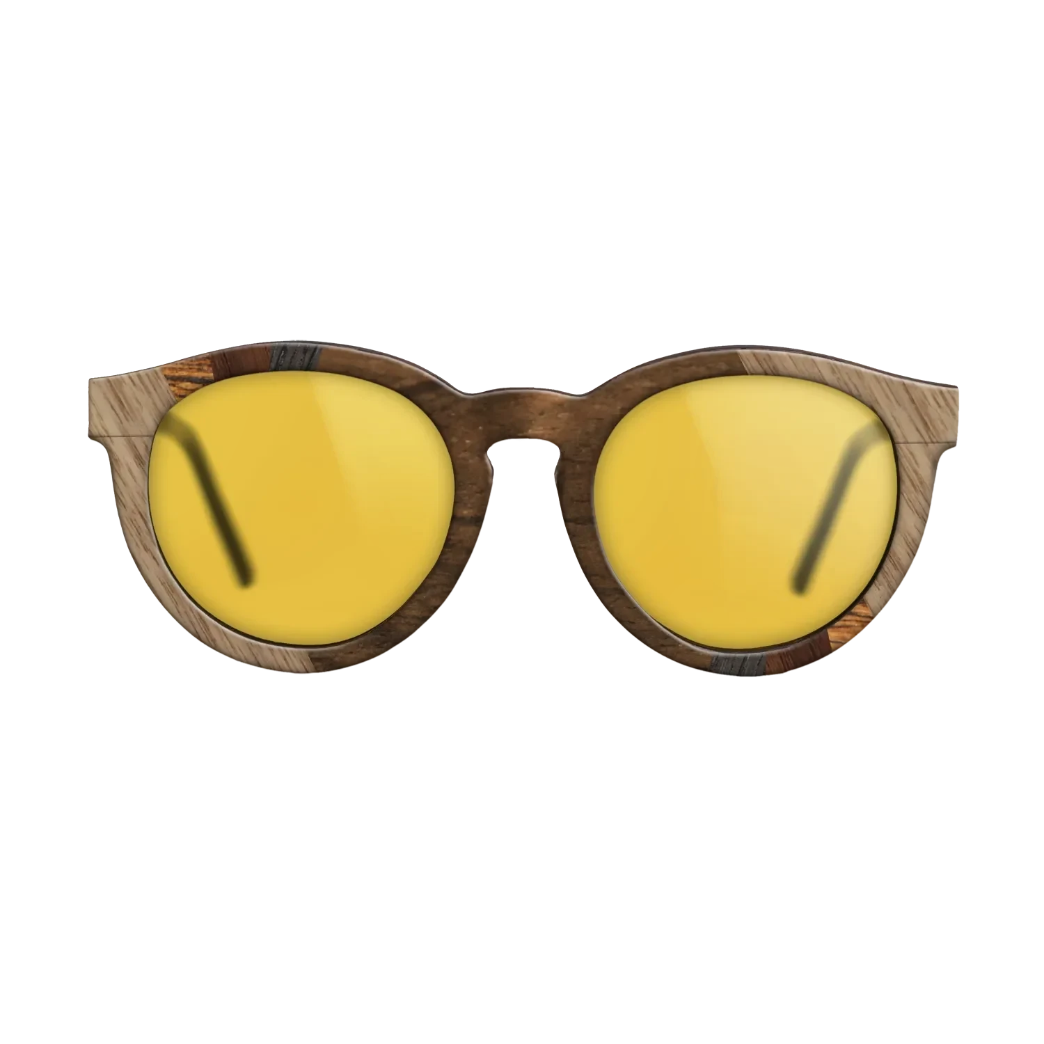 Louro Preto,Bocote,Walnut: Straight Grain,Ziricote Dark Quartered: Fractal - The Rebel - Round - SIRIS wood optic