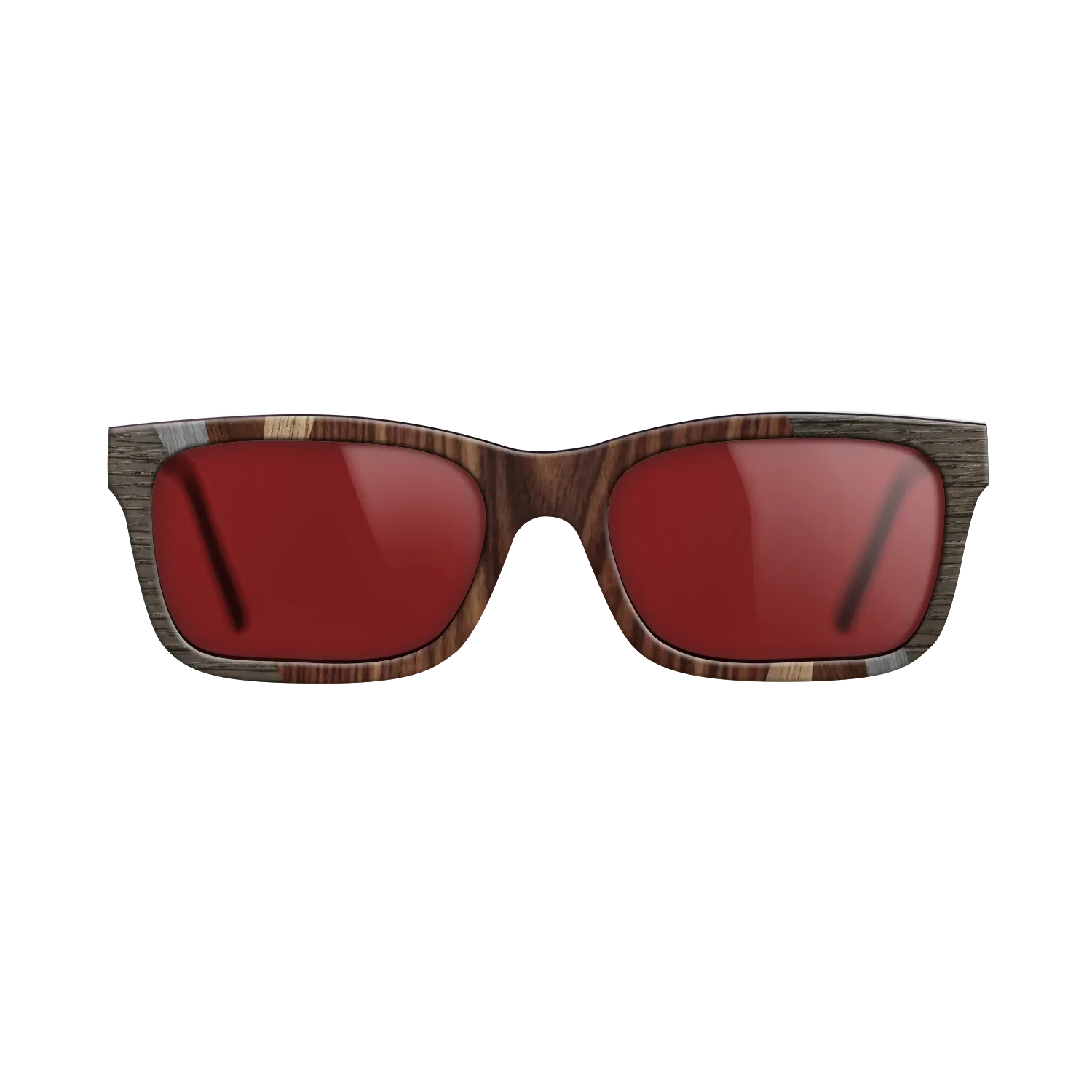 Kingwood,Poplar Dyed: Grey,Walnut: Straight Grain,Fumed Oak: Fractal - The Sage - Rectangle - SIRIS wood optic