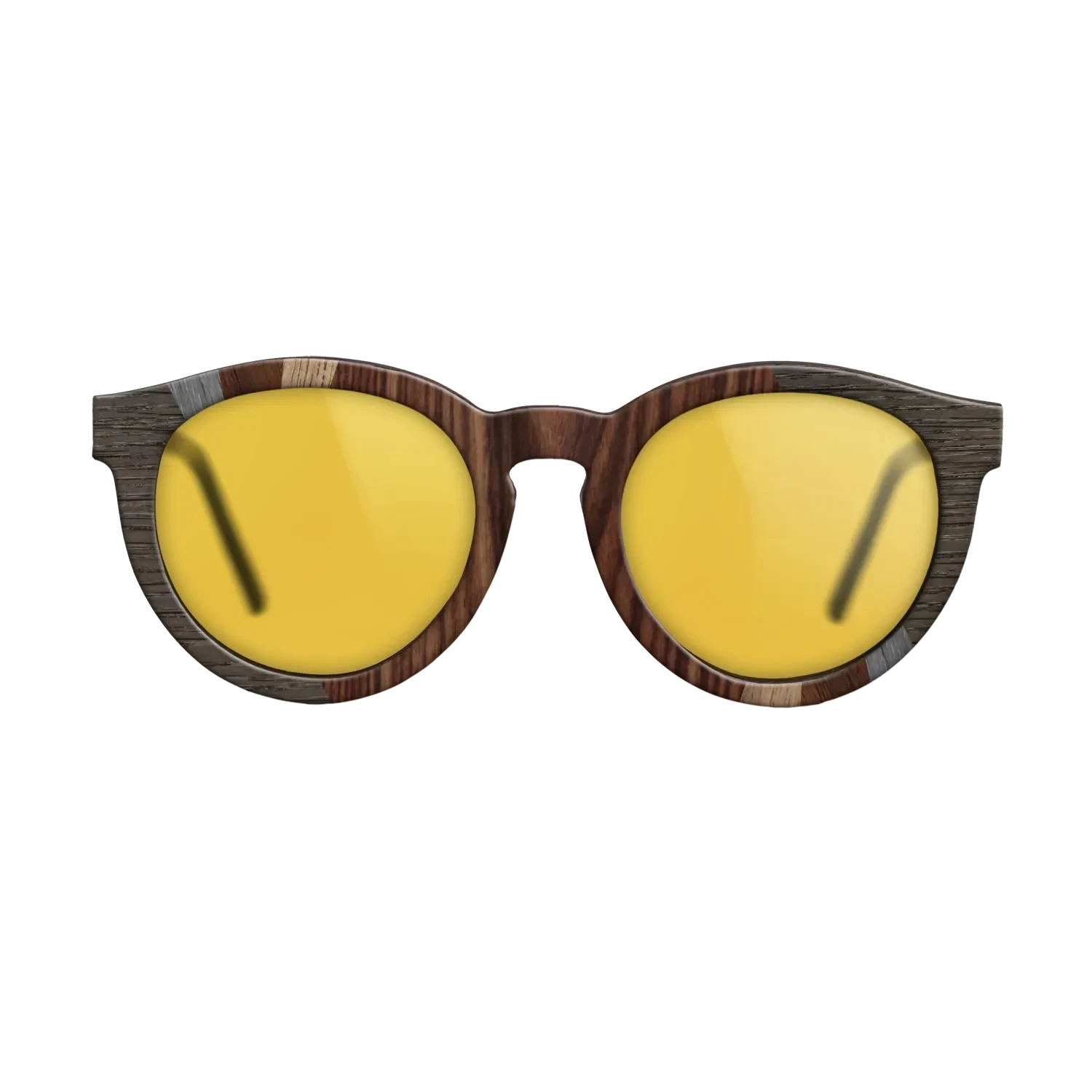 Kingwood,Poplar Dyed: Grey,Walnut: Straight Grain,Fumed Oak: Fractal - The Rebel - Round - SIRIS wood optic