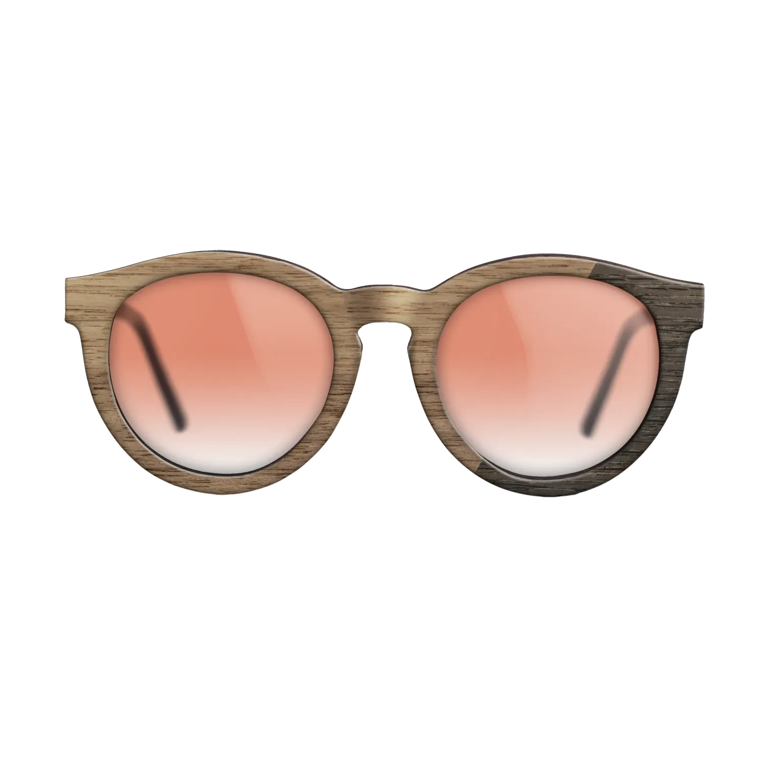 Walnut: Straight Grain,Fumed Oak: Dicut - The Rebel - Round - SIRIS wood optic