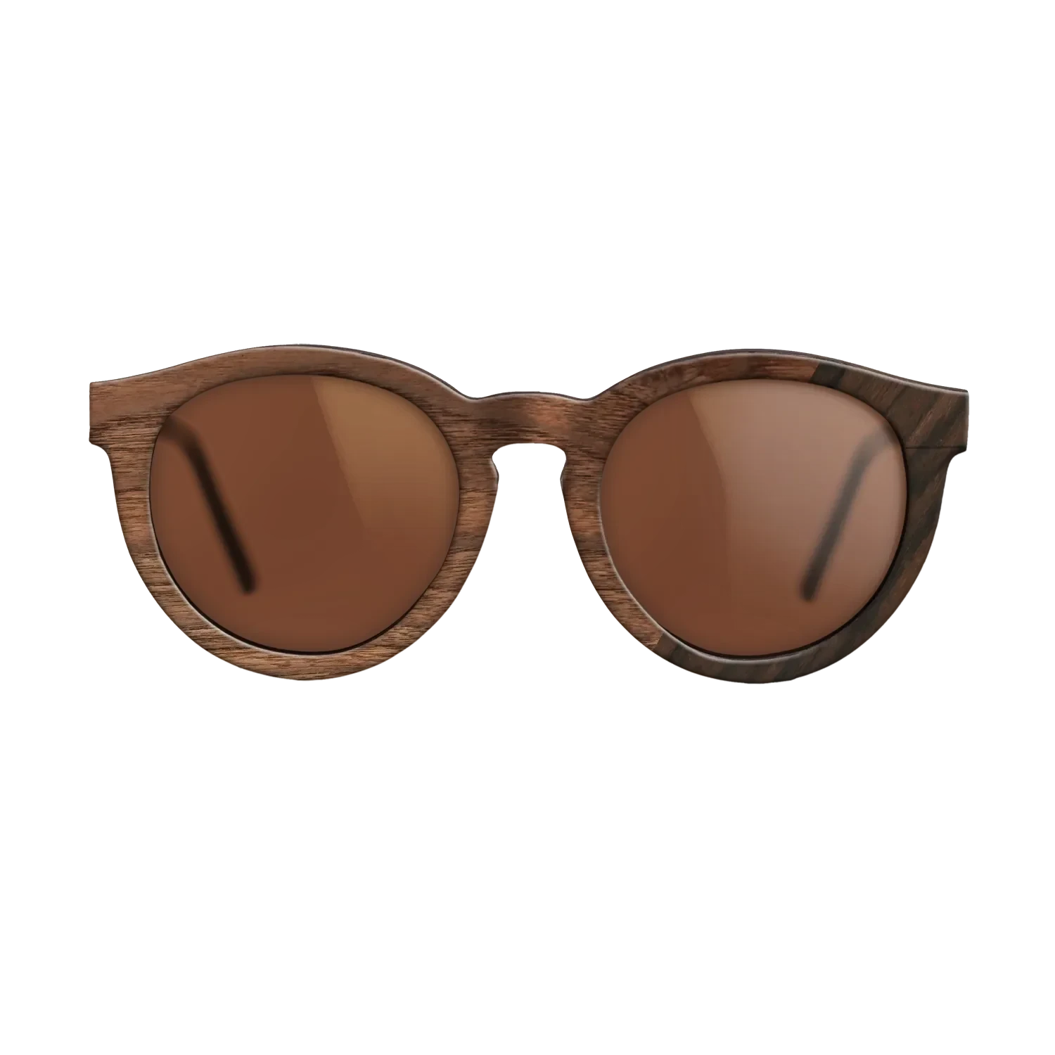 Walnut Claro Light,Ziricote Dark Quartered: Dicut - The Rebel - Round - SIRIS wood optic