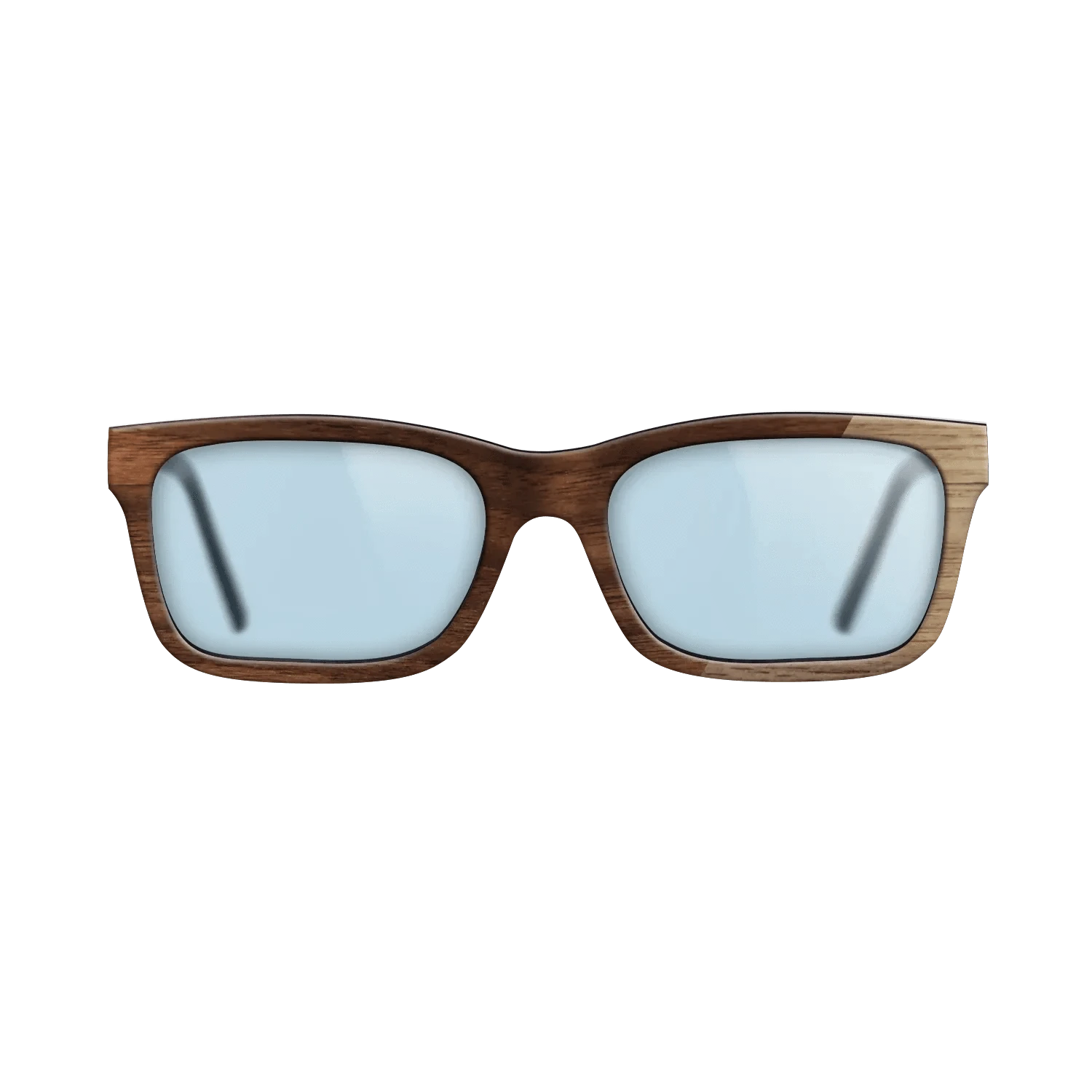 Walnut: Straight Grain,Walnut Claro Dark: Dicut - The Sage - Rectangle - SIRIS wood optic