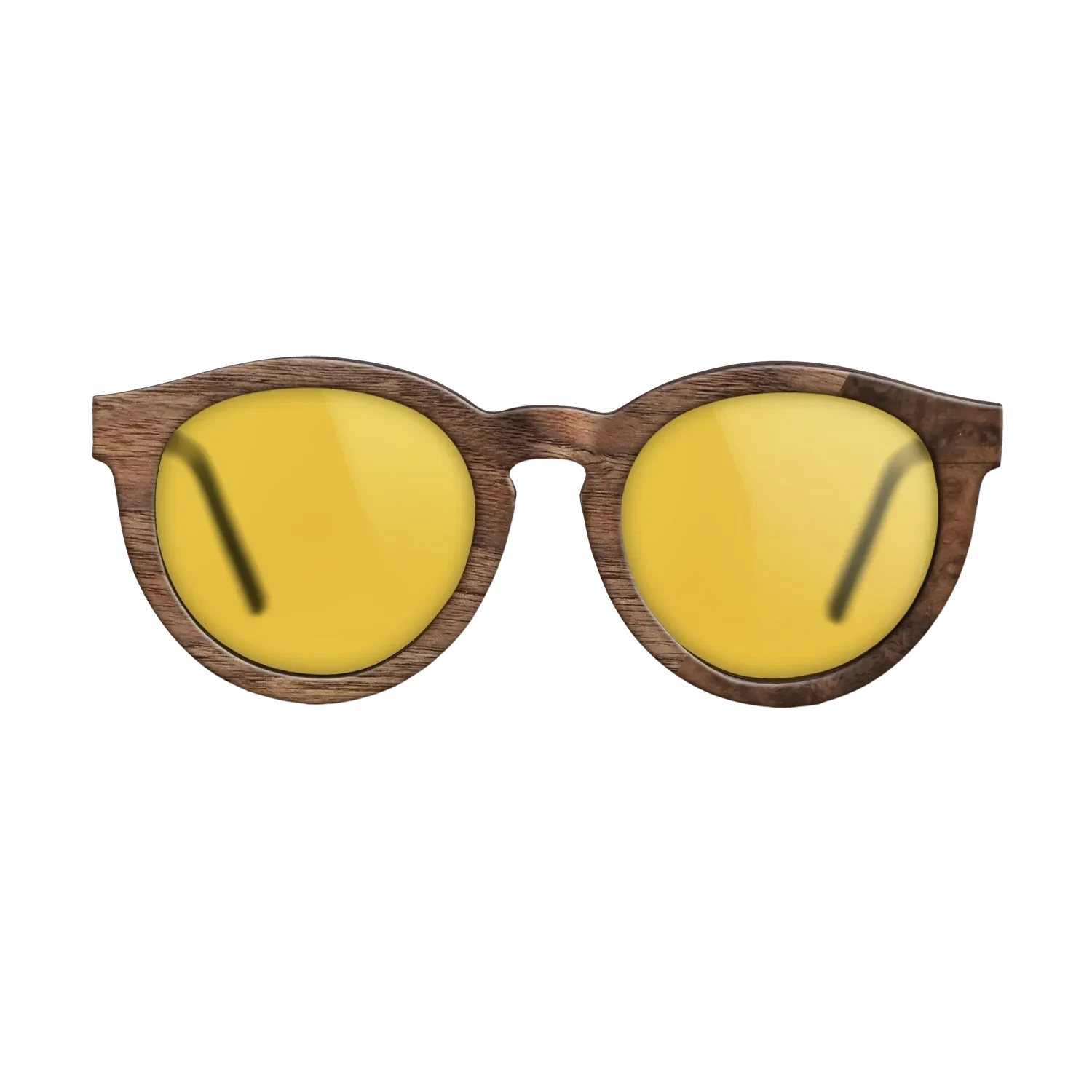 Walnut Claro Dark,Walnut Burl: Dicut - The Rebel - Round - SIRIS wood optic