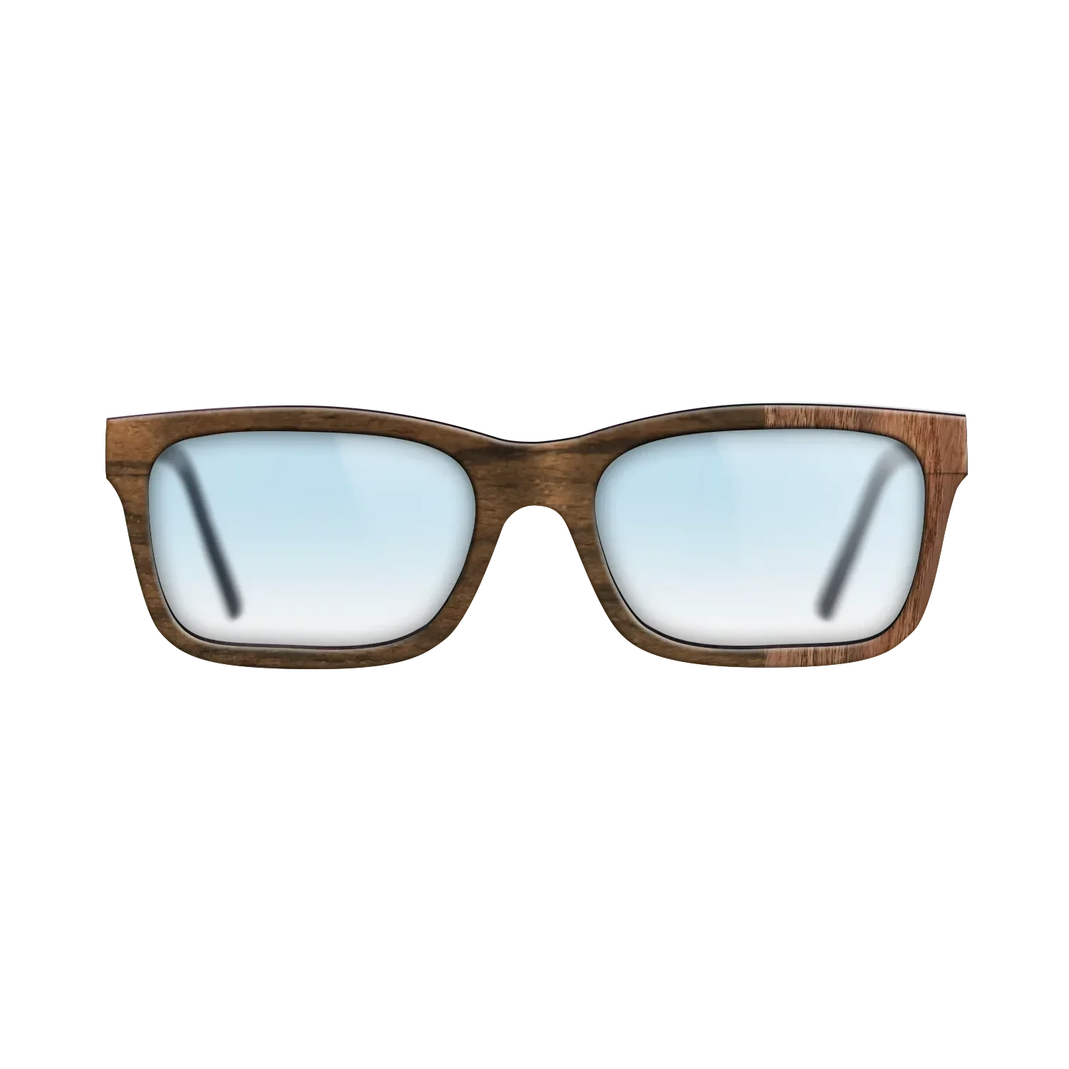 Ziricote Dark Quartered,Walnut Claro Dark: Splice - The Sage - Rectangle - SIRIS wood optic