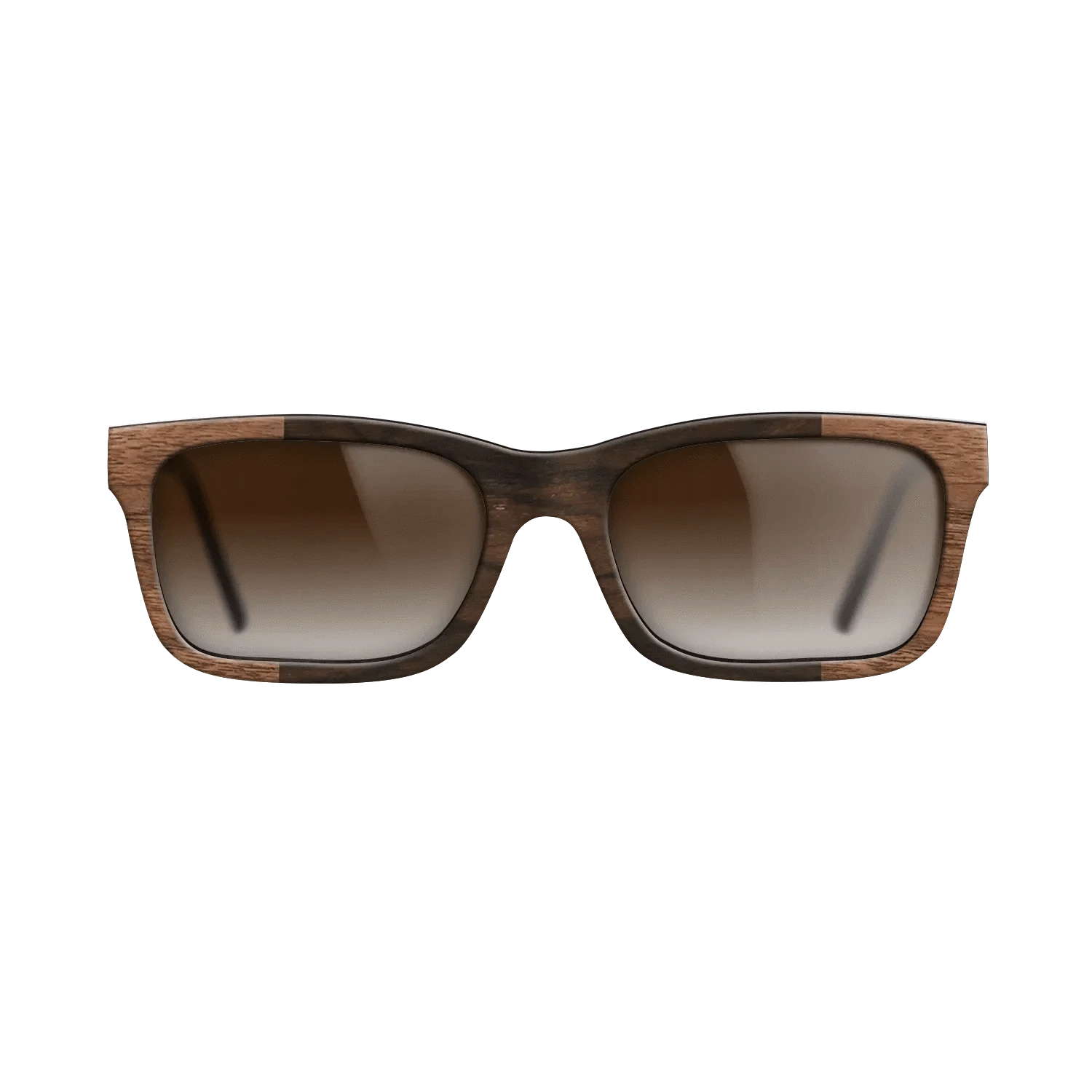 Ziricote Dark Quartered,Santos Rosewood Dark,Walnut Claro Dark: Recursive - The Sage - Rectangle - SIRIS wood optic