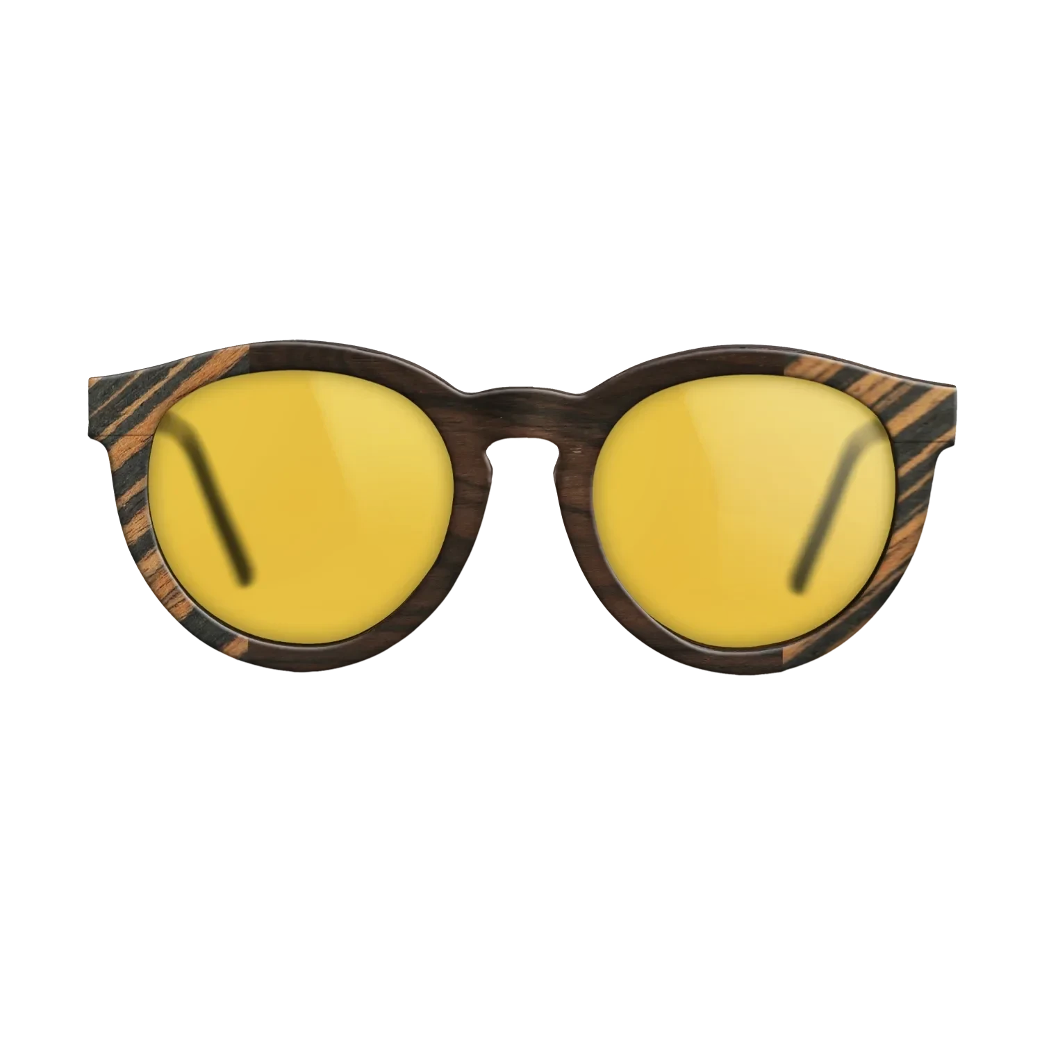 Ziricote Dark Quartered,Italian Ebony: Bauhaus - The Rebel - Round - SIRIS wood optic