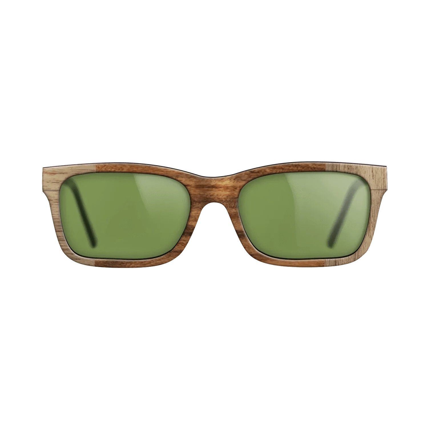 Walnut: Straight Grain,Santos Rosewood Light: Bauhaus - The Sage - Rectangle - SIRIS wood optic