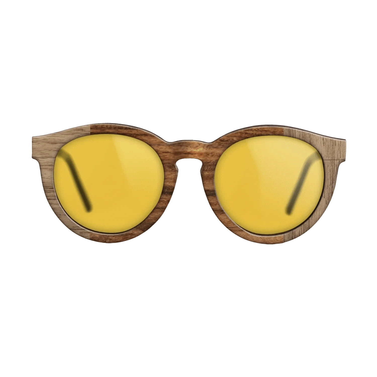 Walnut: Straight Grain,Santos Rosewood Light: Bauhaus - The Rebel - Round - SIRIS wood optic
