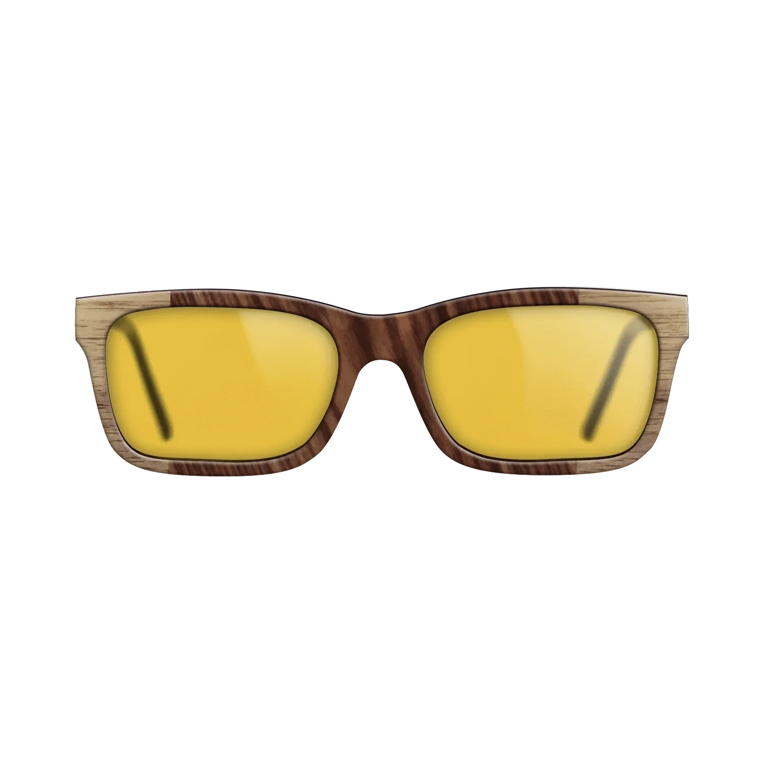 Walnut: Straight Grain,Kingwood: Bauhaus - The Sage - Rectangle - SIRIS wood optic