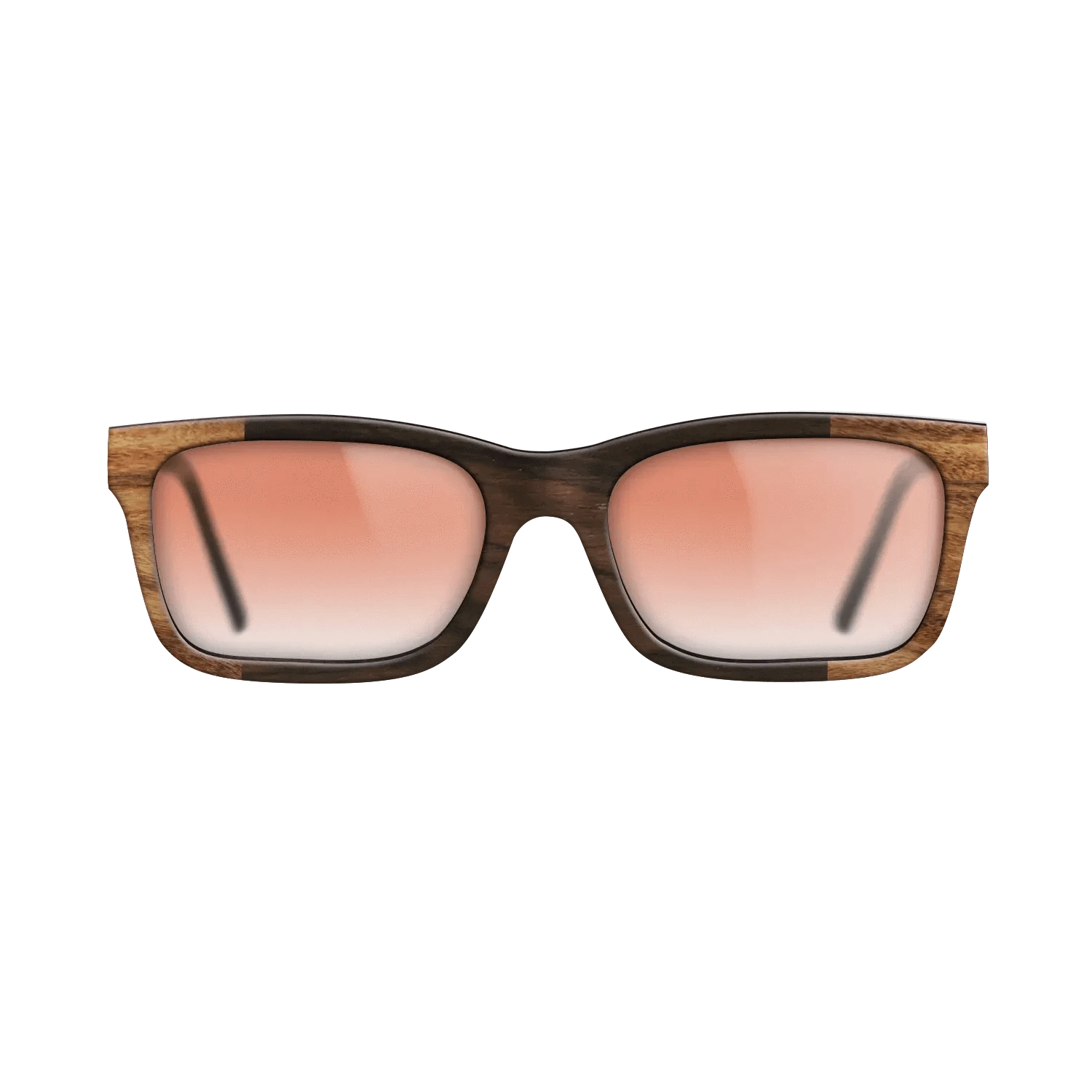 Ziricote Dark Quartered,Santos Rosewood Light: Bauhaus - The Sage - Rectangle - SIRIS wood optic