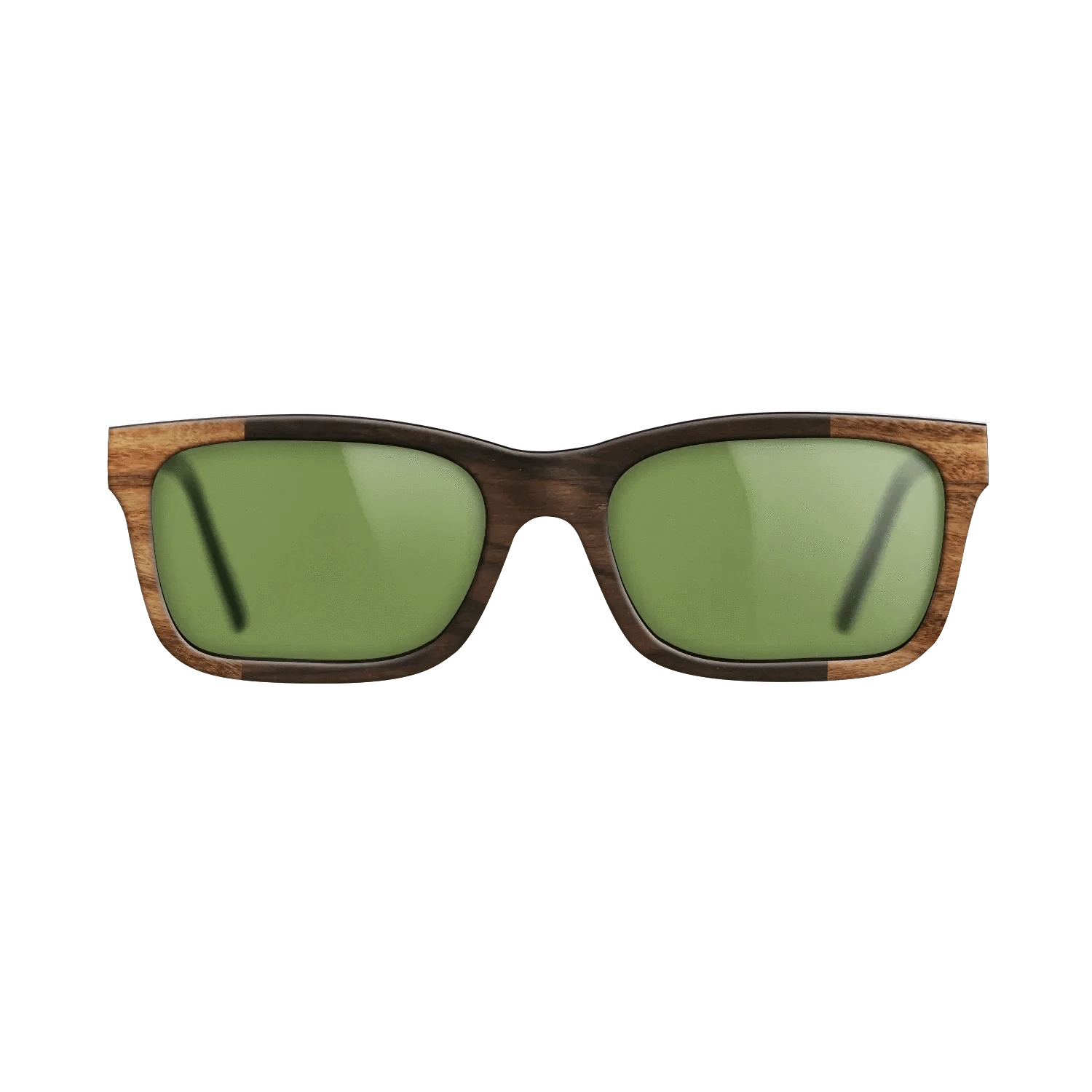 Ziricote Dark Quartered,Santos Rosewood Light: Bauhaus - The Sage - Rectangle - SIRIS wood optic