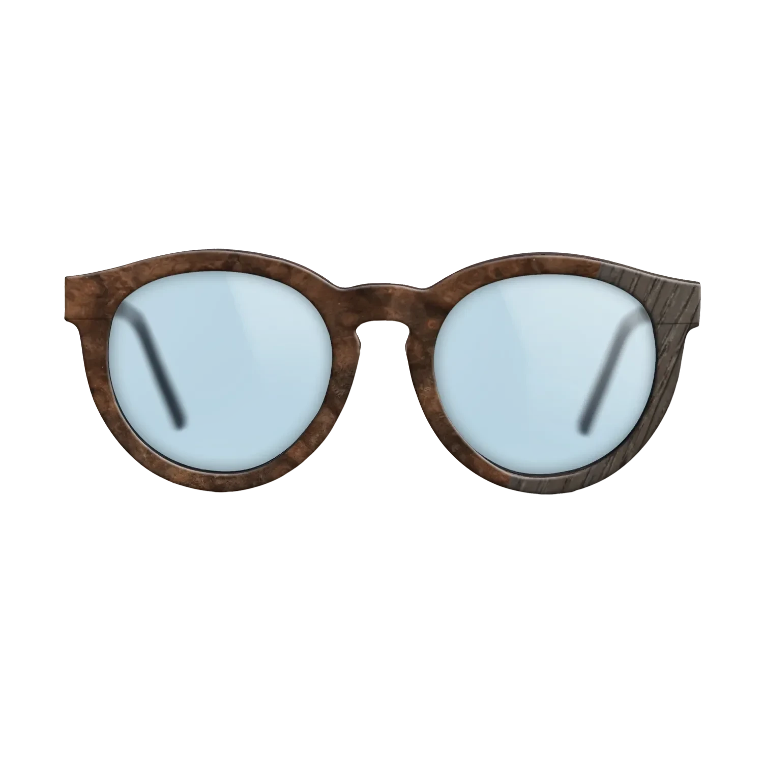 Walnut Burl,Fumed Oak: Dicut - The Rebel - Round - SIRIS wood optic