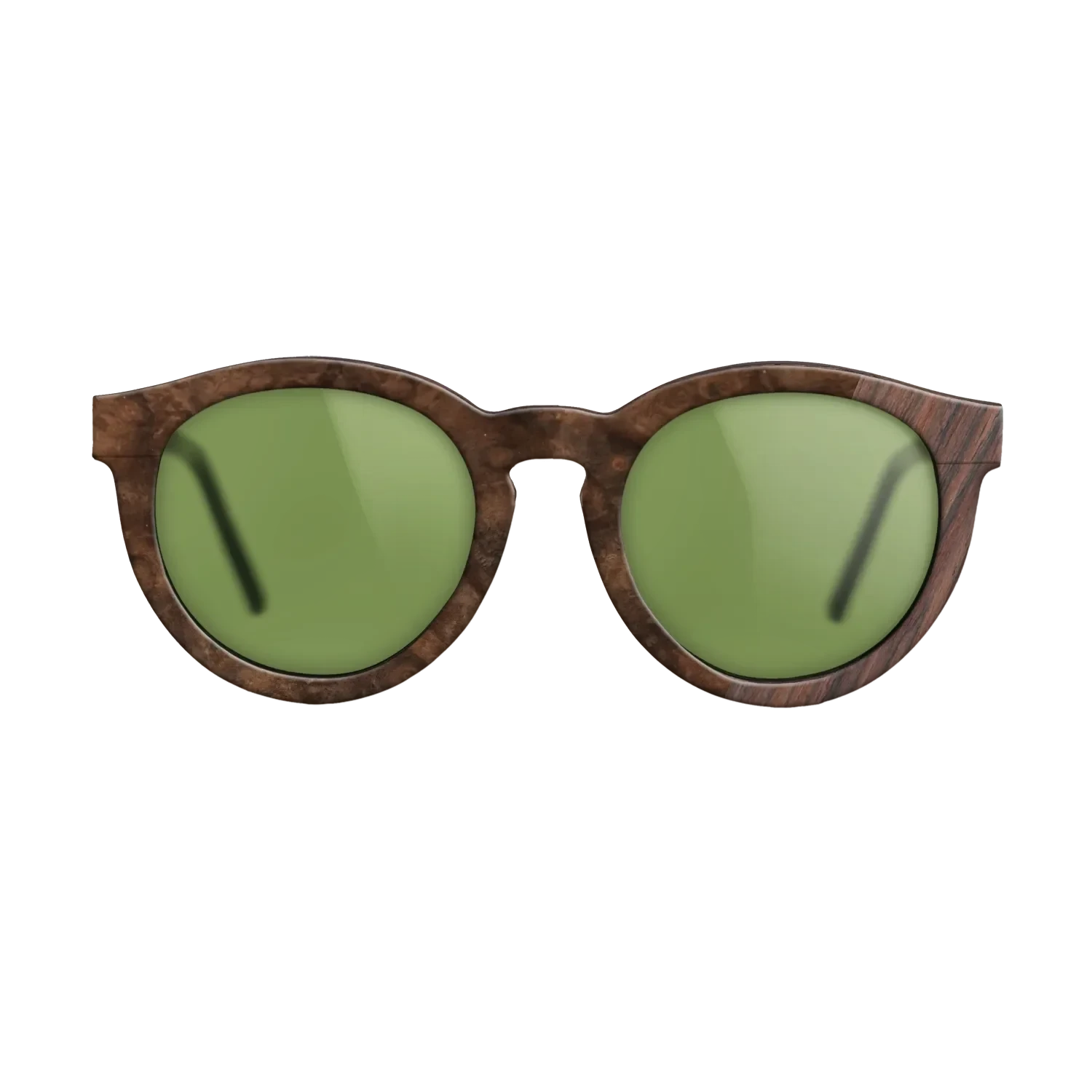 Walnut Burl,Rosewood Reconstituted: Dicut - The Rebel - Round - SIRIS wood optic