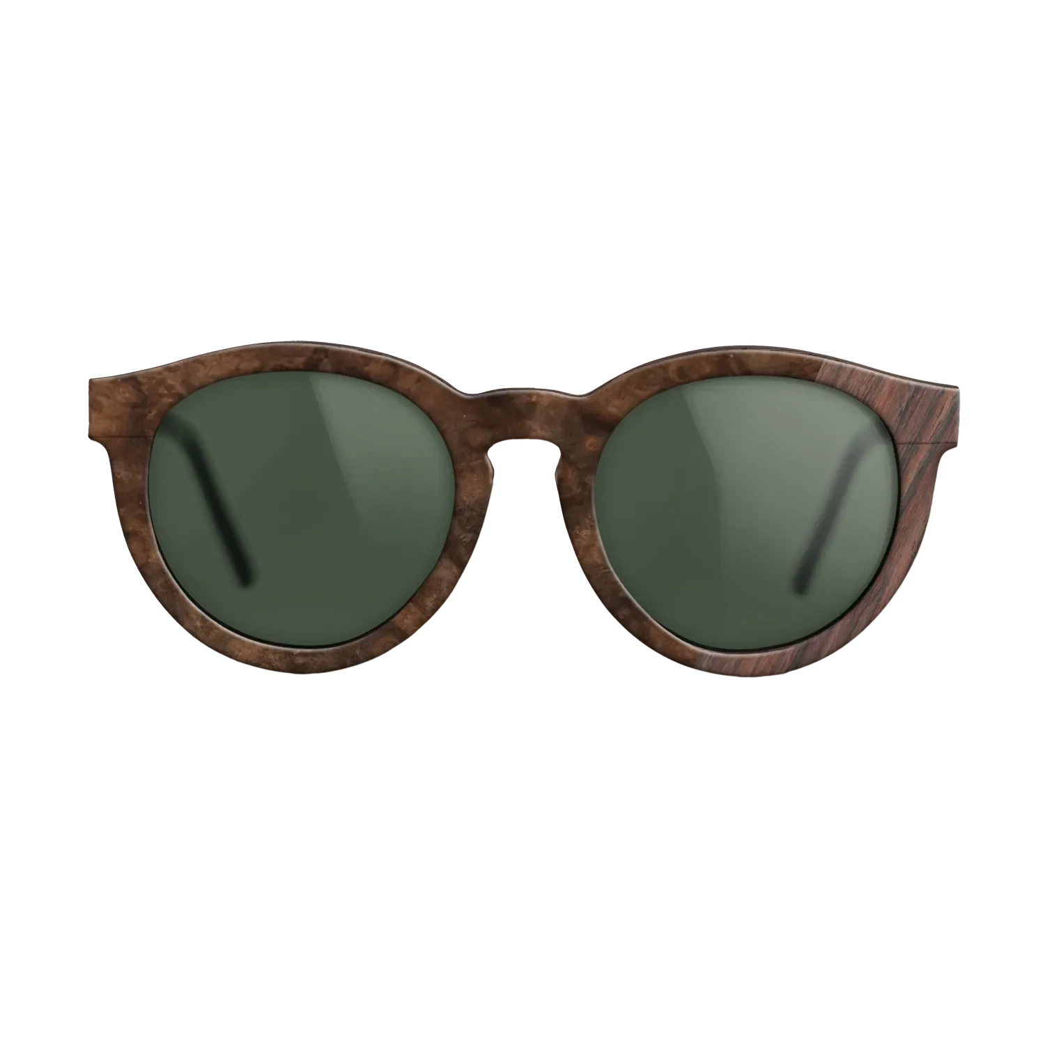 Walnut Burl,Rosewood Reconstituted: Dicut - The Rebel - Round - SIRIS wood optic