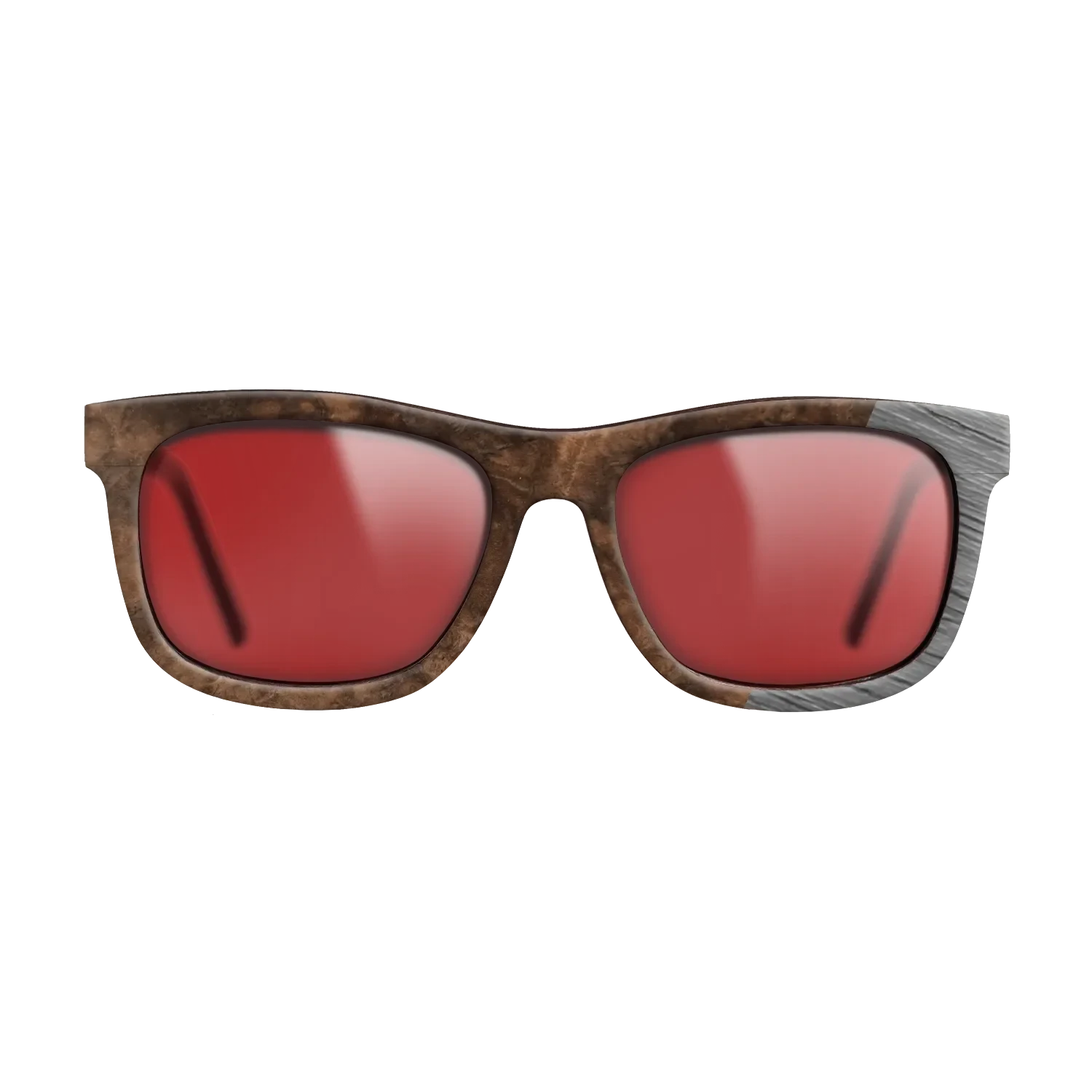 Walnut Burl,Poplar Dyed: Grey: Dicut - The Hero - Square - SIRIS wood optic