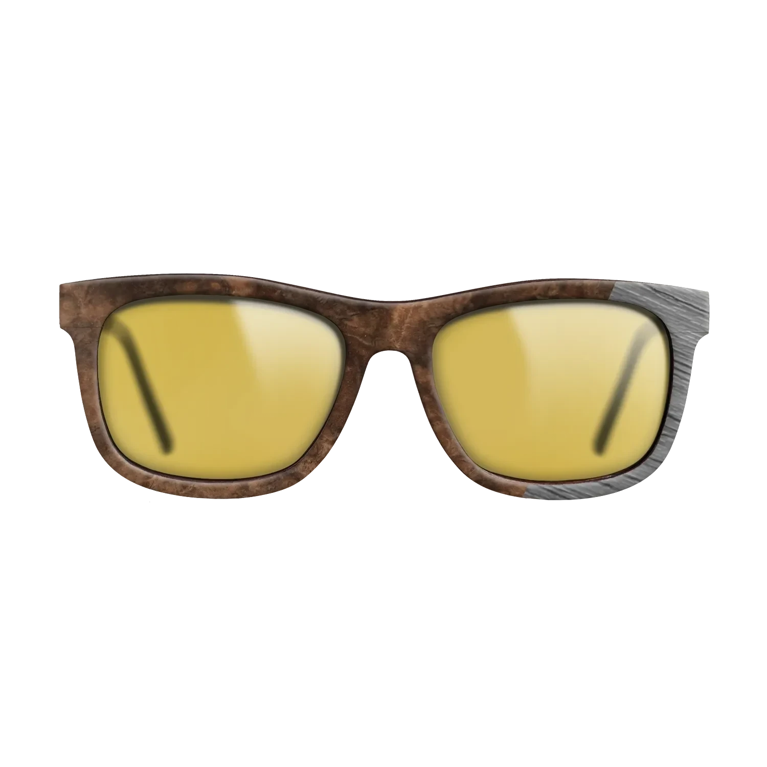 Walnut Burl,Poplar Dyed: Grey: Dicut - The Hero - Square - SIRIS wood optic