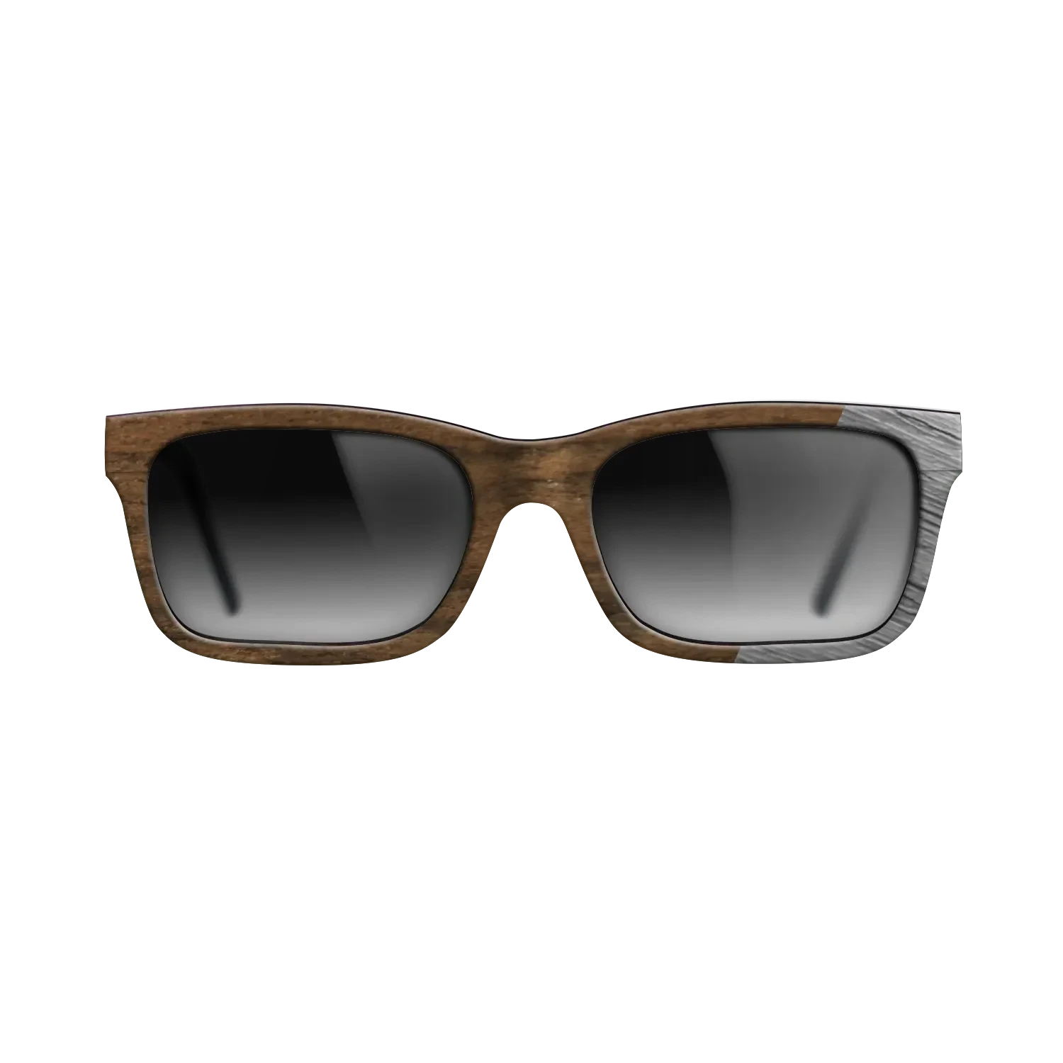 Ziricote Dark Quartered,Poplar Dyed: Grey: Dicut - The Rebel - Round - SIRIS wood optic