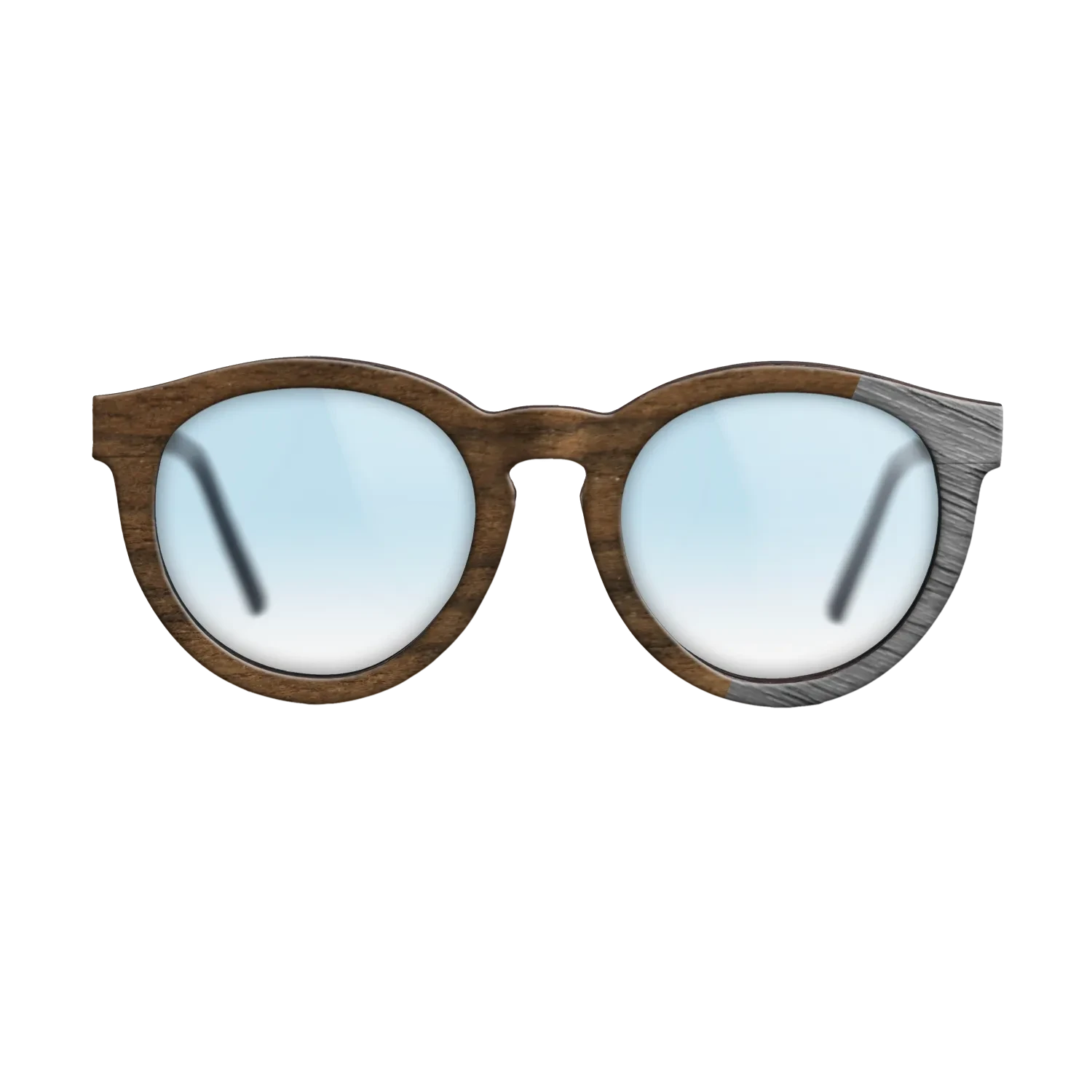 Ziricote Dark Quartered,Poplar Dyed: Grey: Dicut - The Rebel - Round - SIRIS wood optic