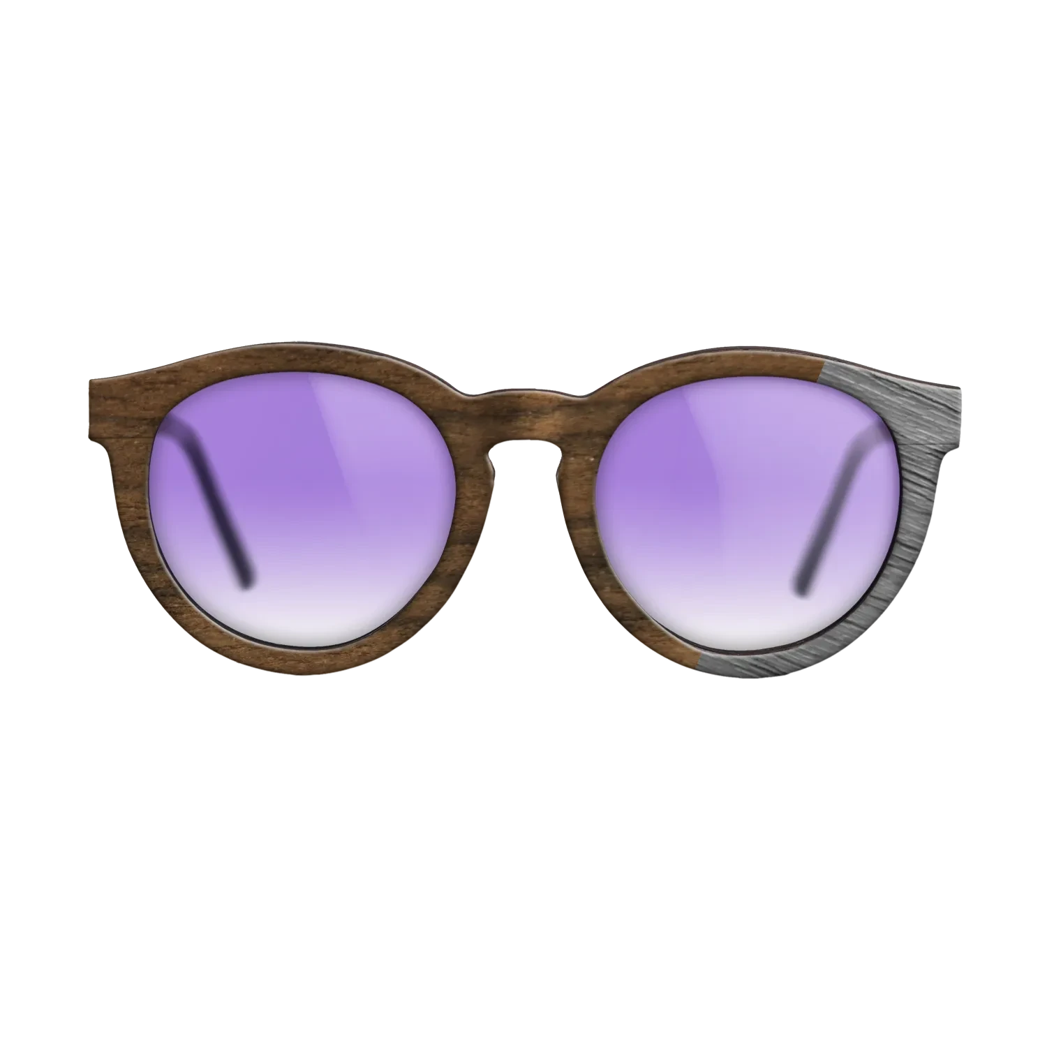 Ziricote Dark Quartered,Poplar Dyed: Grey: Dicut - The Rebel - Round - SIRIS wood optic