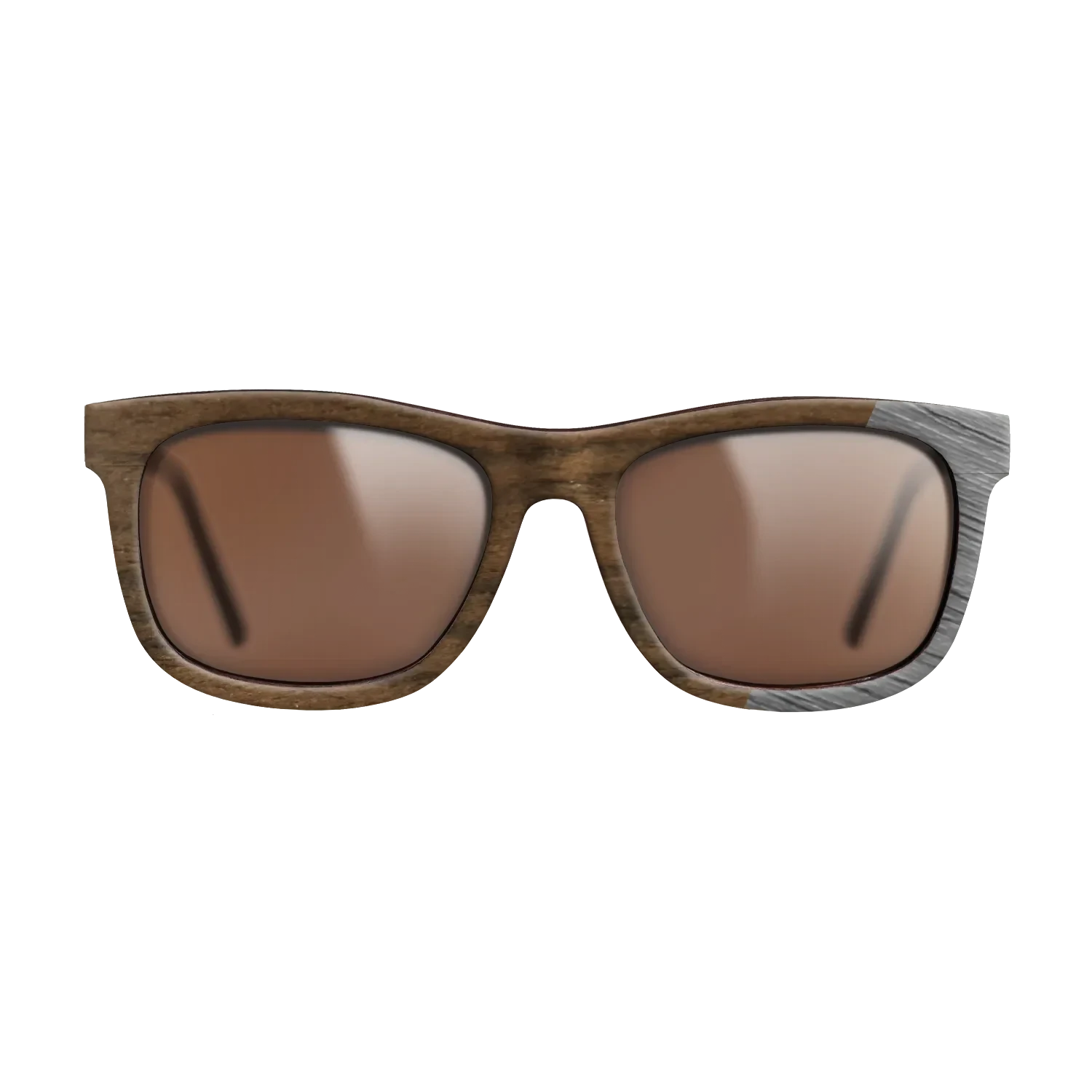 Ziricote Dark Quartered,Poplar Dyed: Grey: Dicut - The Hero - Square - SIRIS wood optic