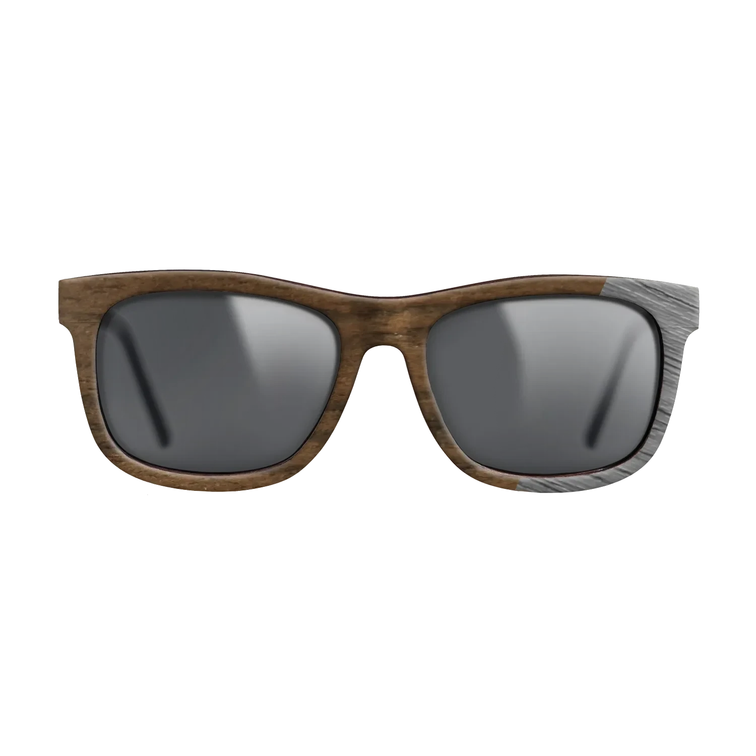 Ziricote Dark Quartered,Poplar Dyed: Grey: Dicut - The Hero - Square - SIRIS wood optic