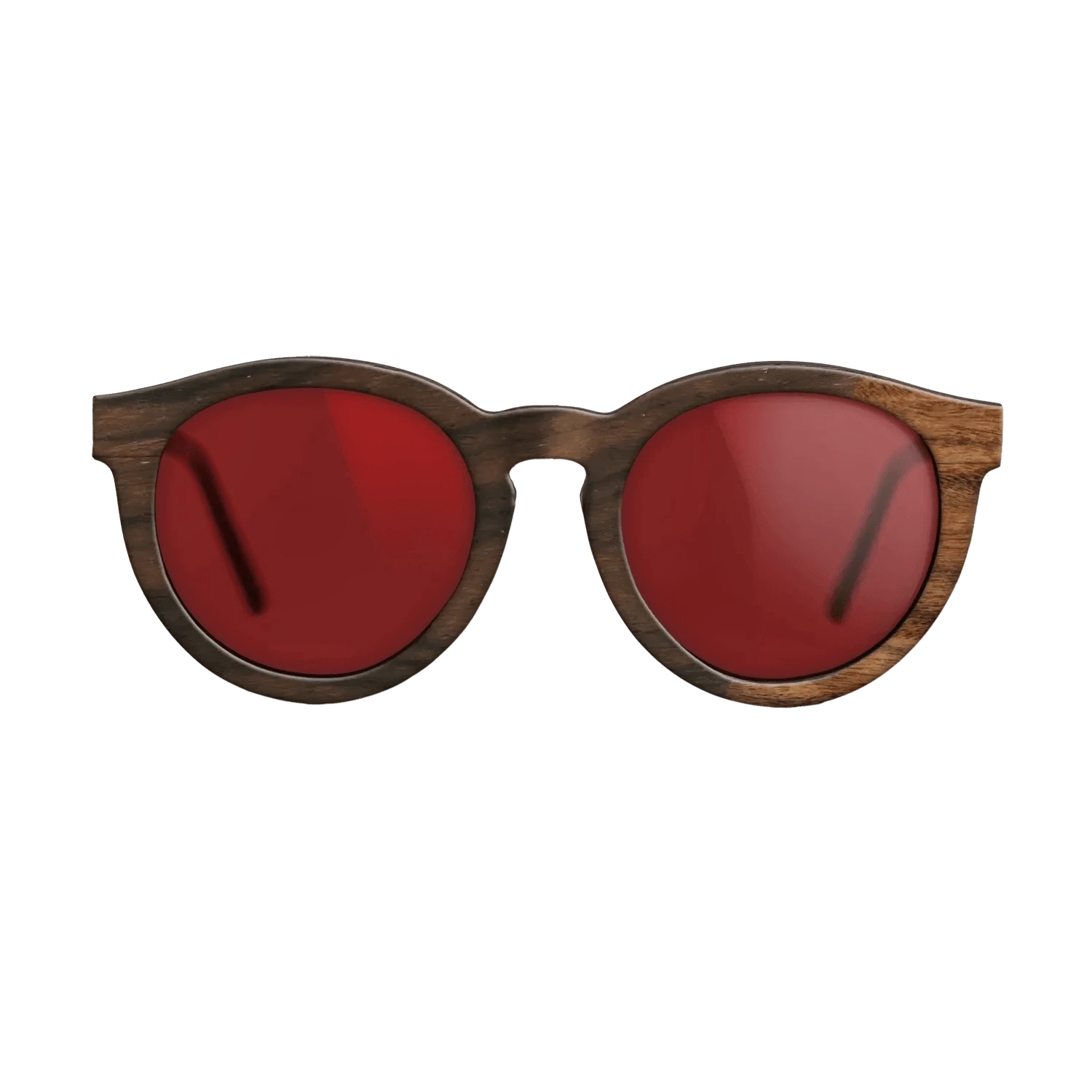 Ziricote Dark Quartered,Santos Rosewood Light: Dicut - The Rebel - Round - SIRIS wood optic