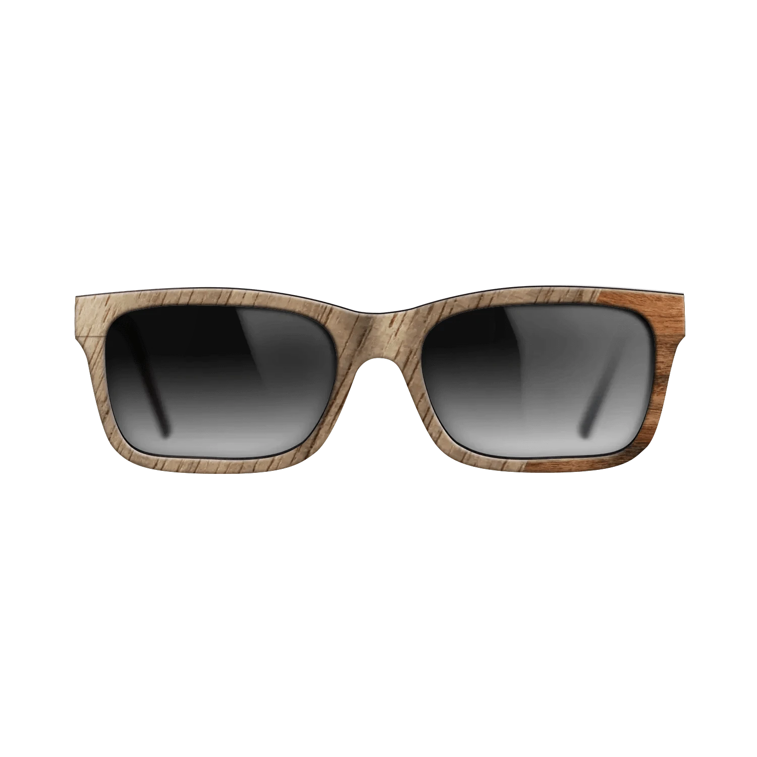 Walnut: Straight Grain,Santos Rosewood Light: Dicut - The Sage - Rectangle - SIRIS wood optic