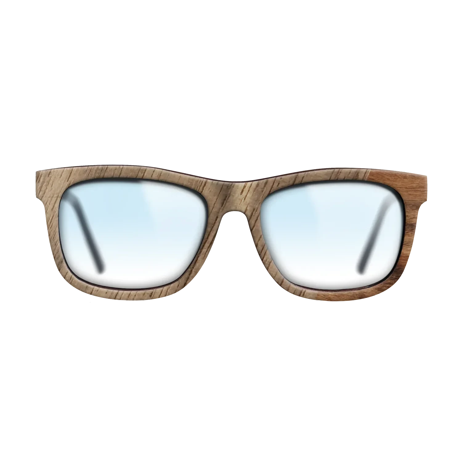 Walnut: Straight Grain,Santos Rosewood Light: Dicut - The Hero - Square - SIRIS wood optic