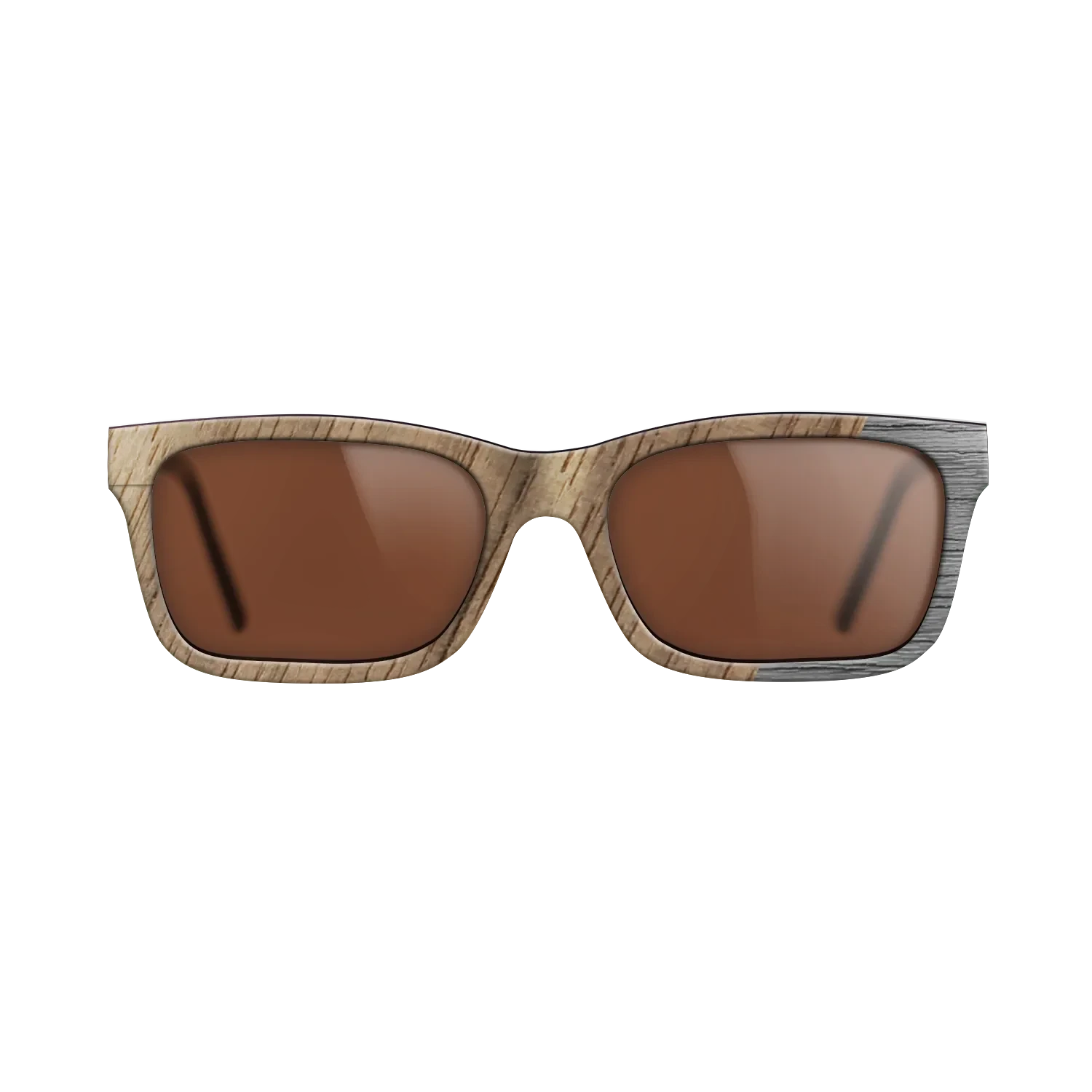 Walnut: Straight Grain,Poplar Dyed: Grey: Dicut - The Sage - Rectangle - SIRIS wood optic