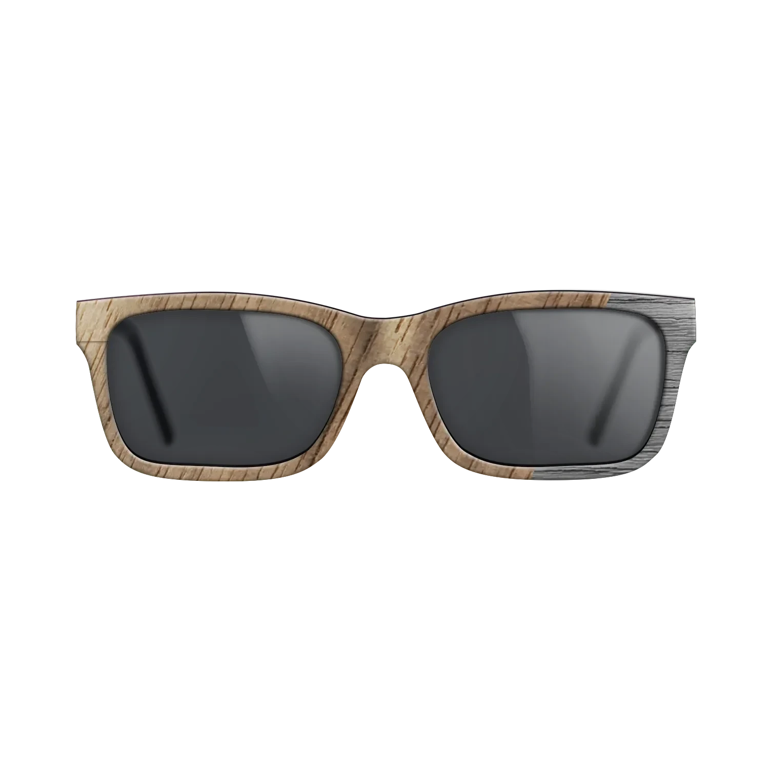 Walnut: Straight Grain,Poplar Dyed: Grey: Dicut - The Sage - Rectangle - SIRIS wood optic